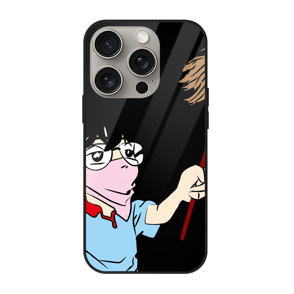 （画像用） 名探偵コナン 江戸川 コナン Detective Conan Conan Edogawa 【iPhone15Pro対応】スマホケース 耐衝撃＆黄変防止 背面ガラス