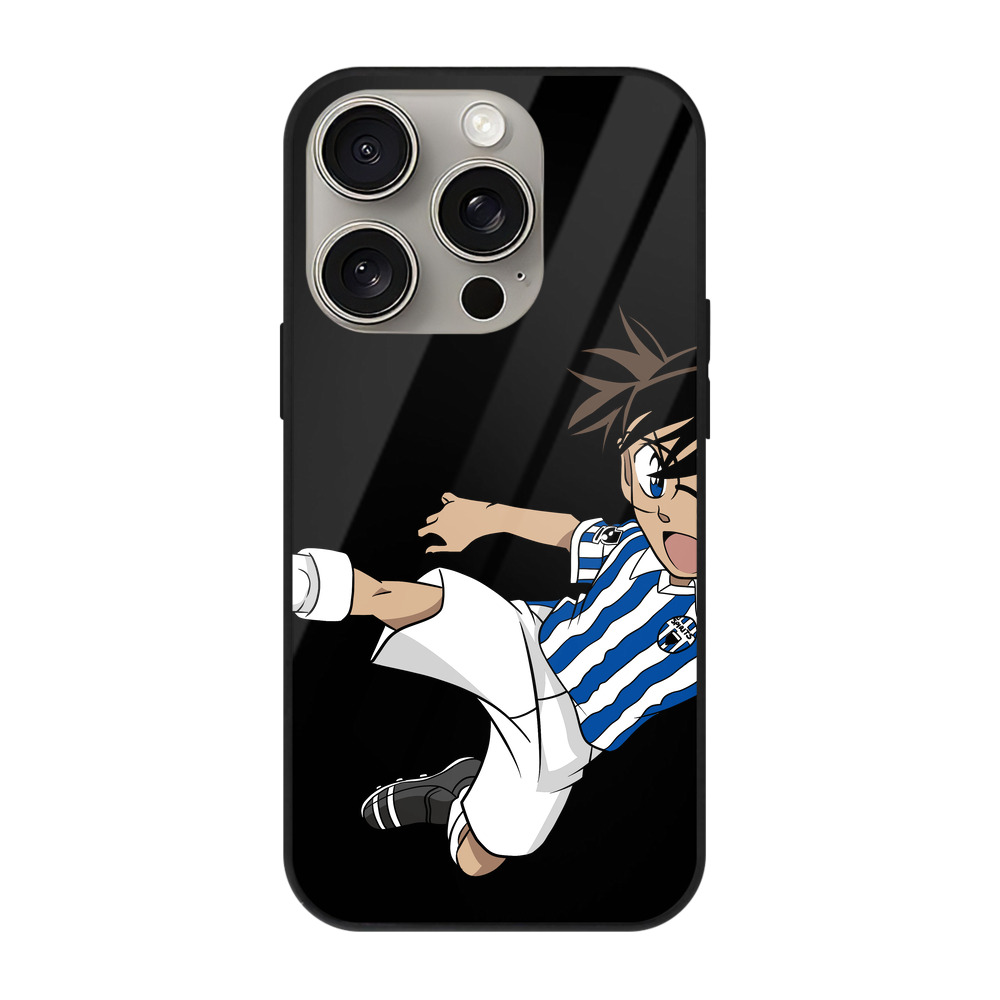 （画像用） 名探偵コナン 江戸川 コナン Detective Conan Conan Edogawa 【iPhone15Pro対応】スマホケース 耐衝撃＆黄変防止 背面ガラス