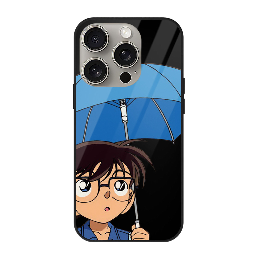 （画像用） 名探偵コナン 江戸川 コナン Detective Conan Conan Edogawa 【iPhone15Pro対応】スマホケース 耐衝撃＆黄変防止 背面ガラス