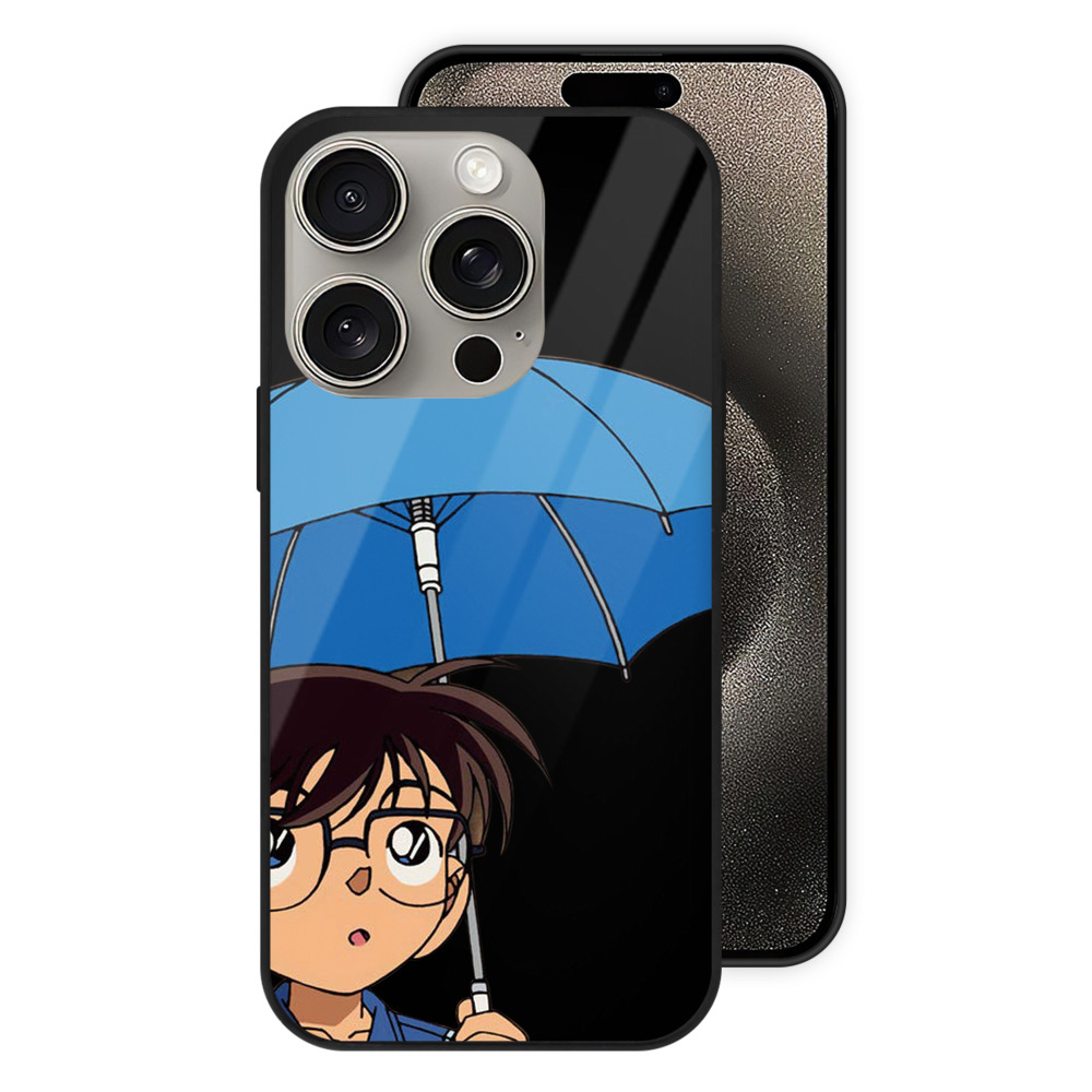 （画像用） 名探偵コナン 江戸川 コナン Detective Conan Conan Edogawa 【iPhone15Pro対応】スマホケース 耐衝撃＆黄変防止 背面ガラス
