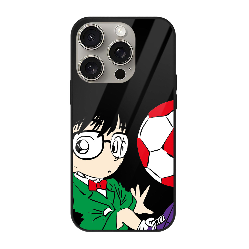 （画像用） 名探偵コナン 江戸川 コナン Detective Conan Conan Edogawa 【iPhone15Pro対応】スマホケース 耐衝撃＆黄変防止 背面ガラス