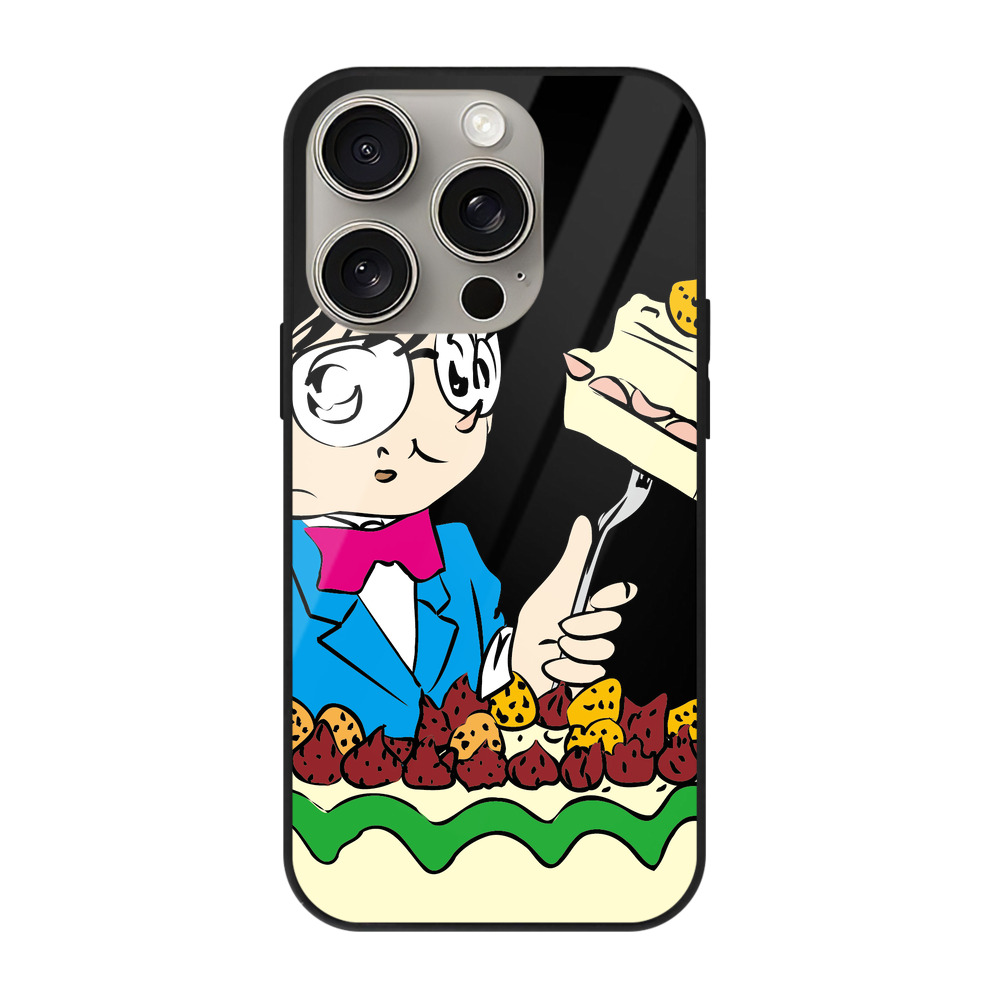 （画像用） 名探偵コナン 江戸川 コナン Detective Conan Conan Edogawa 【iPhone15Pro対応】スマホケース 耐衝撃＆黄変防止 背面ガラス