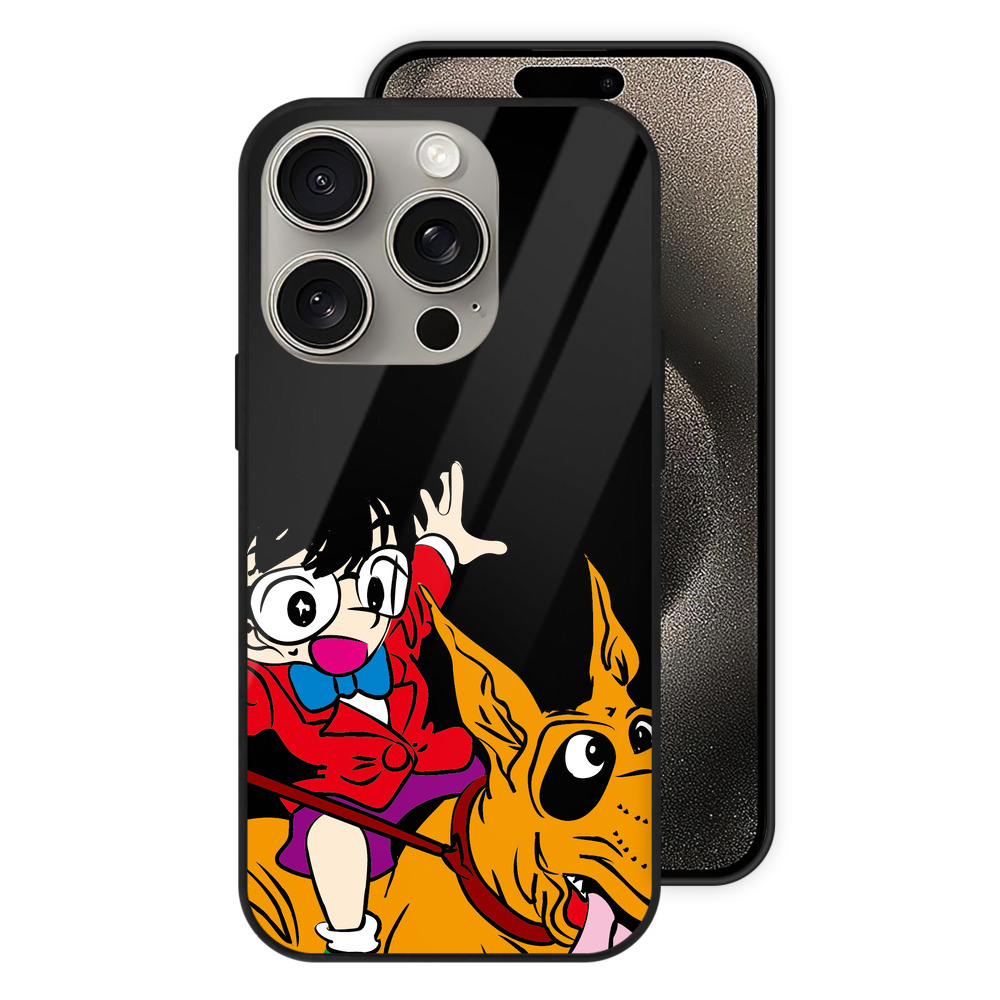 （画像用） 名探偵コナン 江戸川 コナン Detective Conan Conan Edogawa 【iPhone15Pro対応】スマホケース 耐衝撃＆黄変防止 背面ガラス