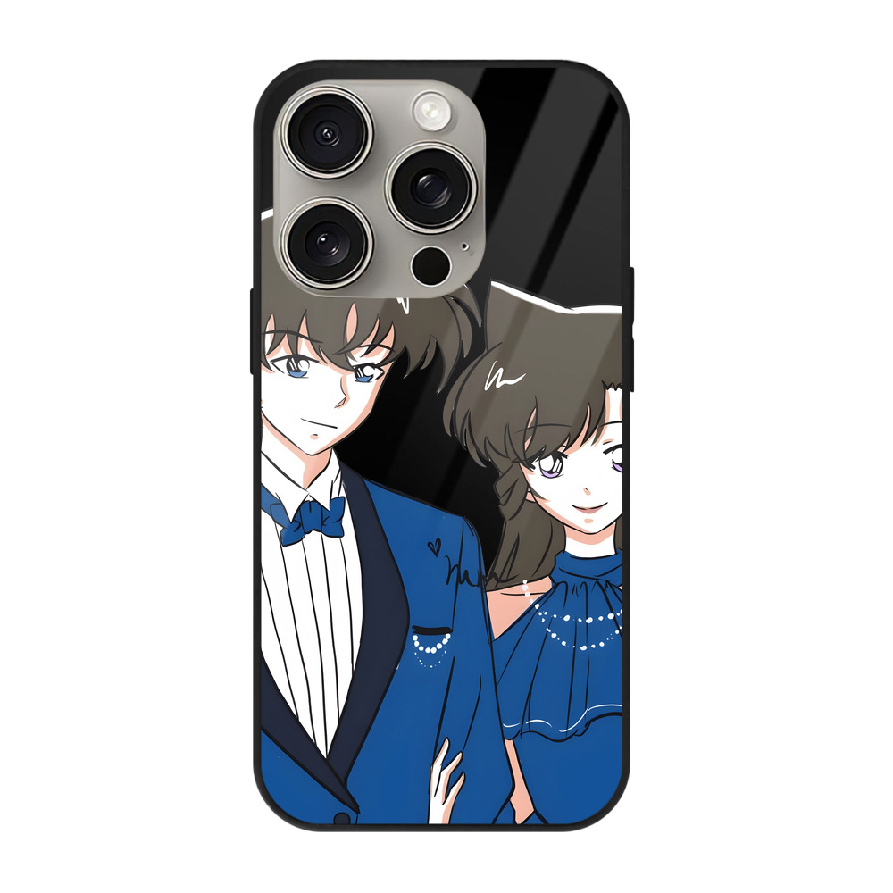 （画像用） 名探偵コナン 江戸川 コナン Detective Conan Conan Edogawa 【iPhone15Pro対応】スマホケース 耐衝撃＆黄変防止 背面ガラス