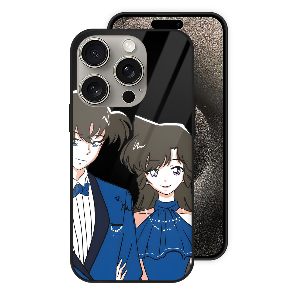 （画像用） 名探偵コナン 江戸川 コナン Detective Conan Conan Edogawa 【iPhone15Pro対応】スマホケース 耐衝撃＆黄変防止 背面ガラス
