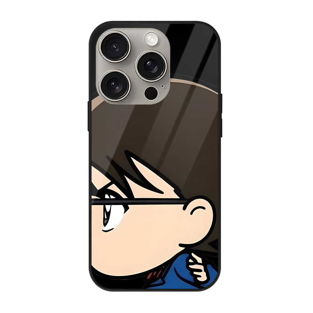 （画像用） 名探偵コナン 江戸川 コナン Detective Conan Conan Edogawa 【iPhone15Pro対応】スマホケース 耐衝撃＆黄変防止 背面ガラス