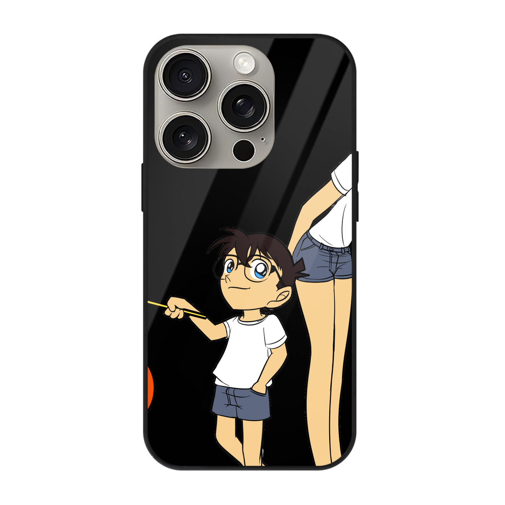 （画像用） 名探偵コナン 毛利 蘭 もうり らん、モーリ ラン Detective Conan Rachel Moore 【iPhone15Pro対応】スマホケース 耐衝撃＆黄変防止 背面ガラス