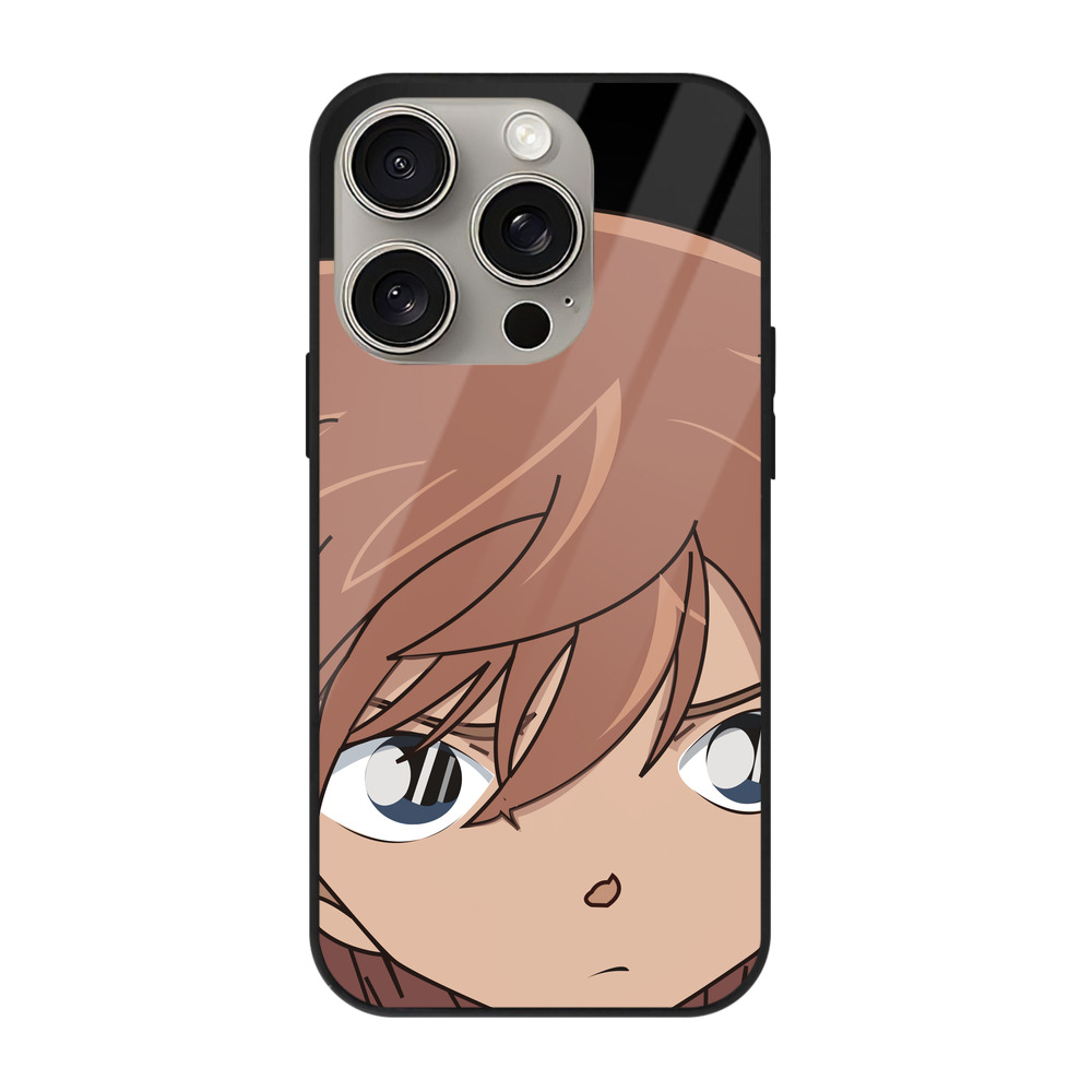 （画像用） 名探偵コナン 灰原 哀 はいばら あい Detective Conan Anita Hailey、Vi Graythorn Haibara Ai 【iPhone15Pro対応】スマホケース 耐衝撃＆黄変防止 背面ガラス