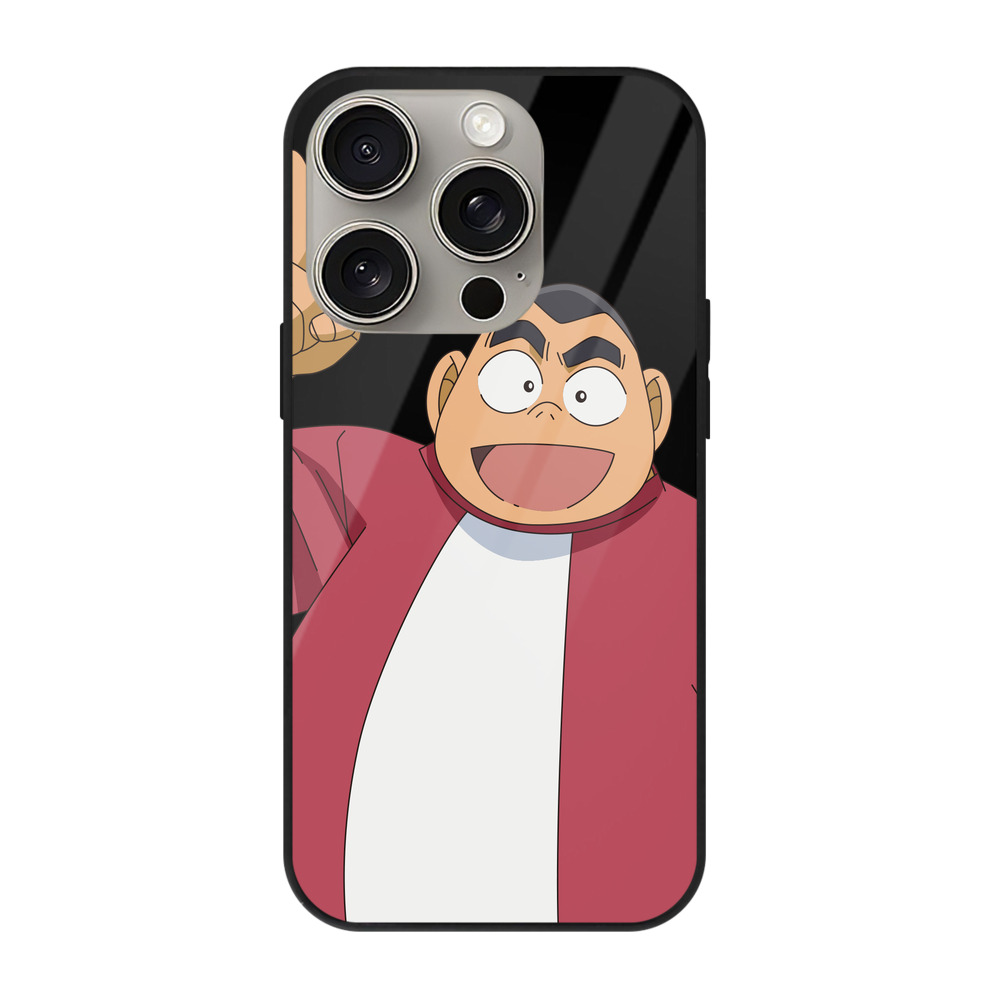 （画像用） 名探偵コナン 小嶋 元太 こじま げんた Detective Conan Kojima Genta 【iPhone15Pro対応】スマホケース 耐衝撃＆黄変防止 背面ガラス