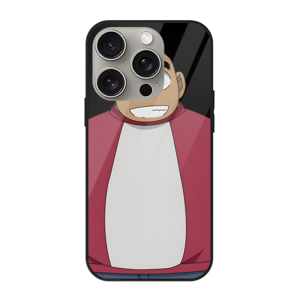 （画像用） 名探偵コナン 小嶋 元太 こじま げんた Detective Conan Kojima Genta 【iPhone15Pro対応】スマホケース 耐衝撃＆黄変防止 背面ガラス