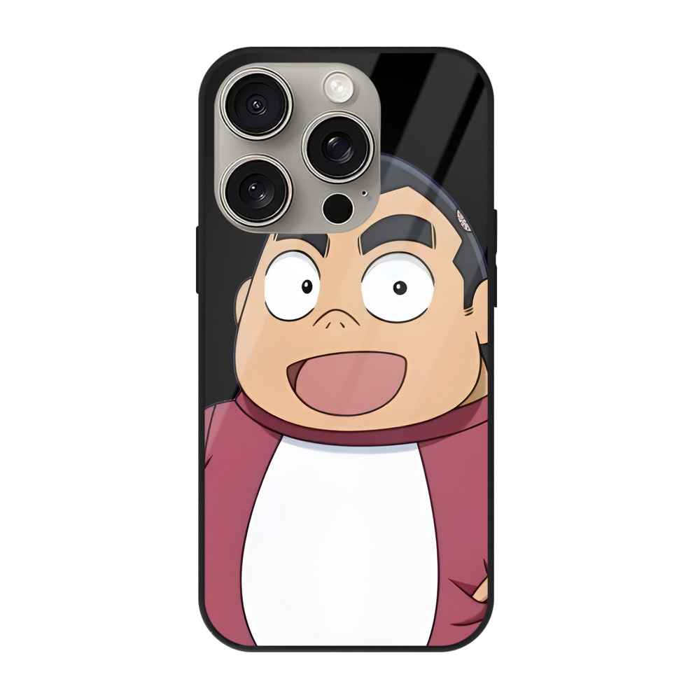 （画像用） 名探偵コナン 小嶋 元太 こじま げんた Detective Conan Kojima Genta 【iPhone15Pro対応】スマホケース 耐衝撃＆黄変防止 背面ガラス