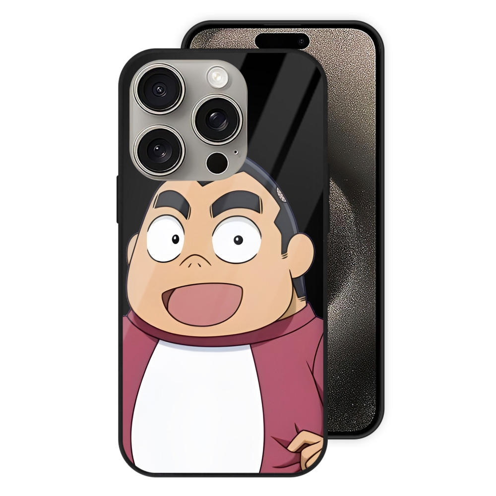 （画像用） 名探偵コナン 小嶋 元太 こじま げんた Detective Conan Kojima Genta 【iPhone15Pro対応】スマホケース 耐衝撃＆黄変防止 背面ガラス