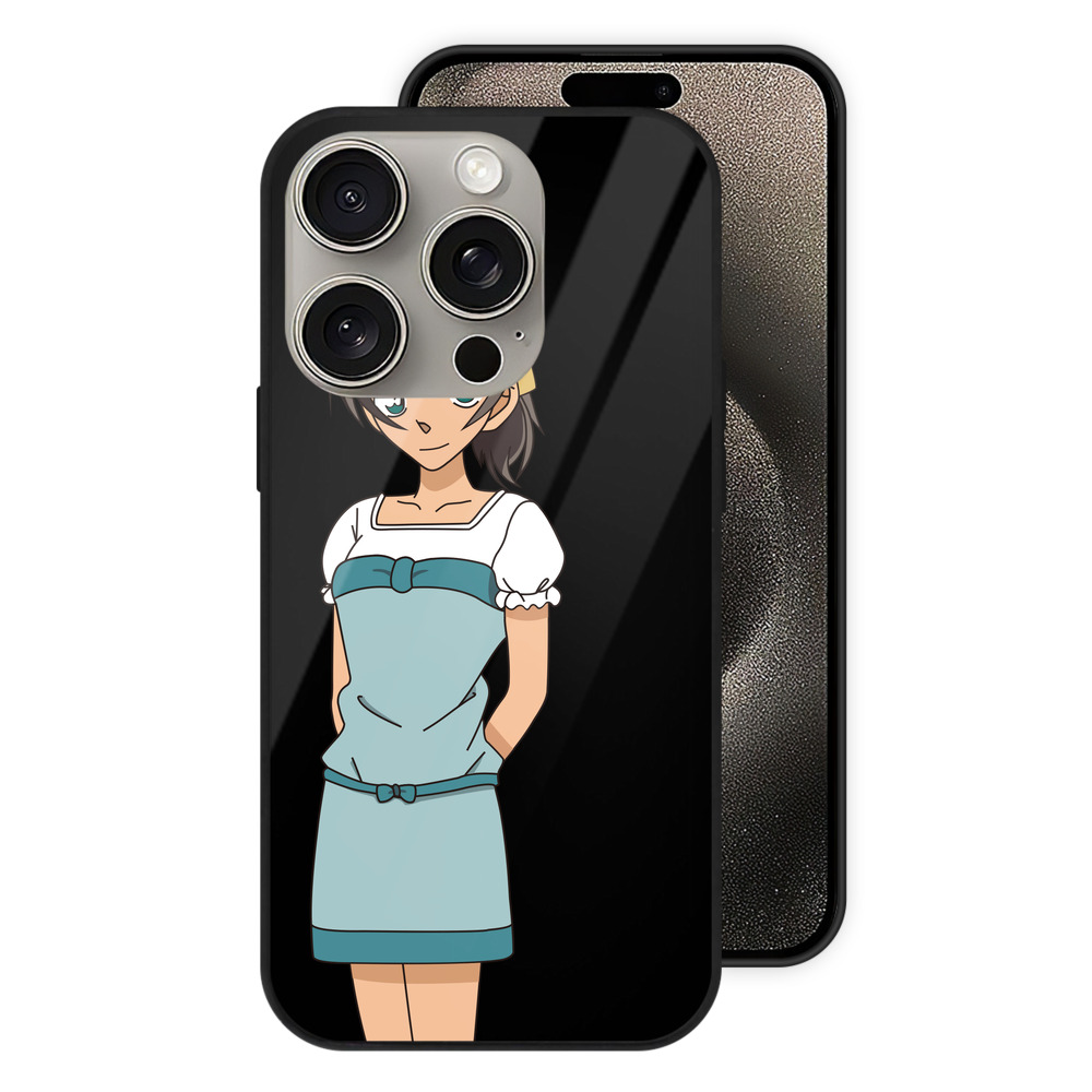 （画像用） 名探偵コナン Detective Conan 【iPhone15Pro対応】スマホケース 耐衝撃＆黄変防止 背面ガラス