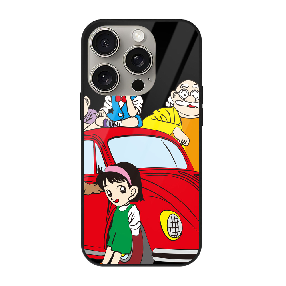 （画像用） 名探偵コナン Detective Conan 【iPhone15Pro対応】スマホケース 耐衝撃＆黄変防止 背面ガラス