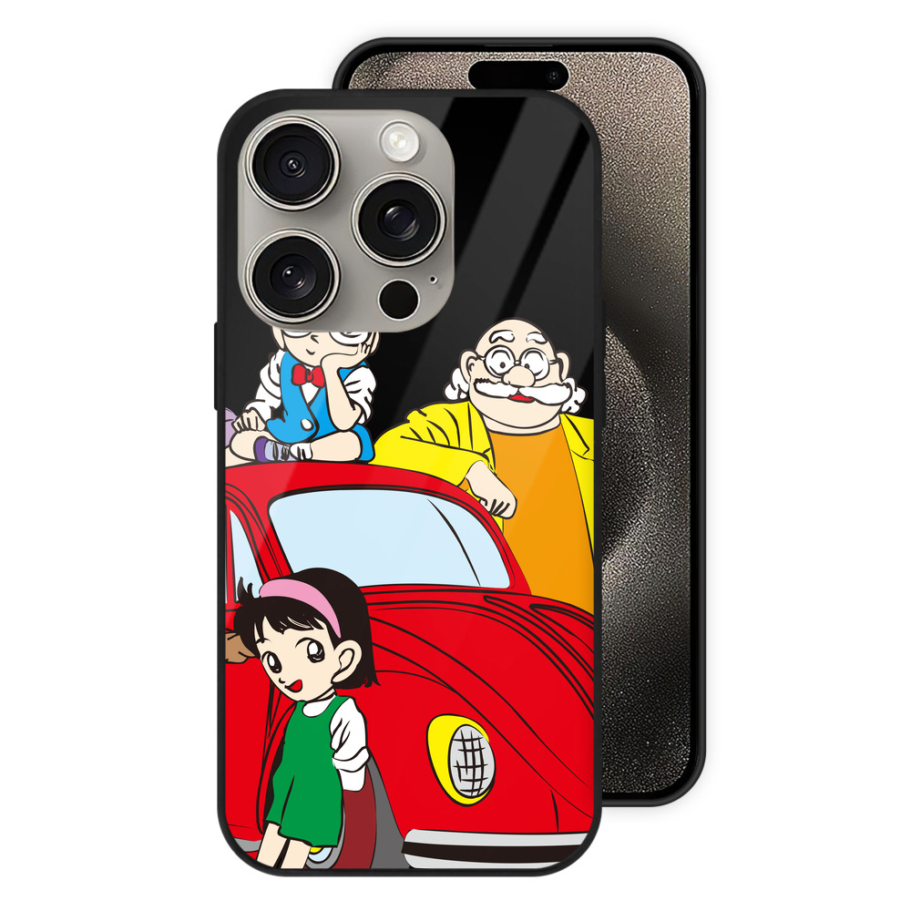 （画像用） 名探偵コナン Detective Conan 【iPhone15Pro対応】スマホケース 耐衝撃＆黄変防止 背面ガラス