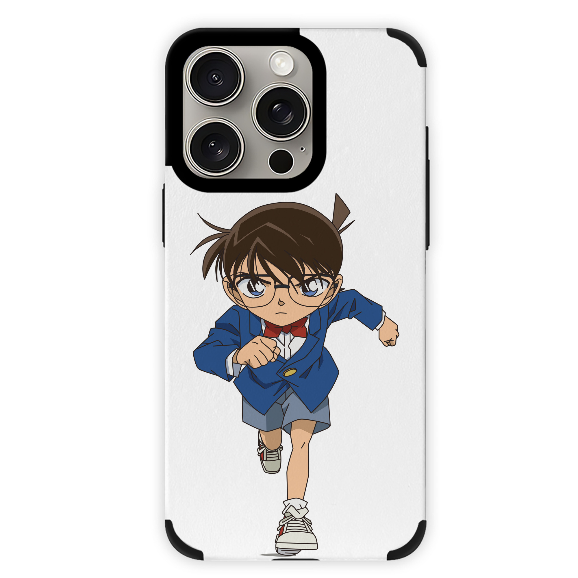 （画像用） 名探偵コナン 江戸川 コナン Detective Conan Conan Edogawa 【iPhone15ProMax対応】 PUレザー スマホケース 耐衝撃＆黄変防止