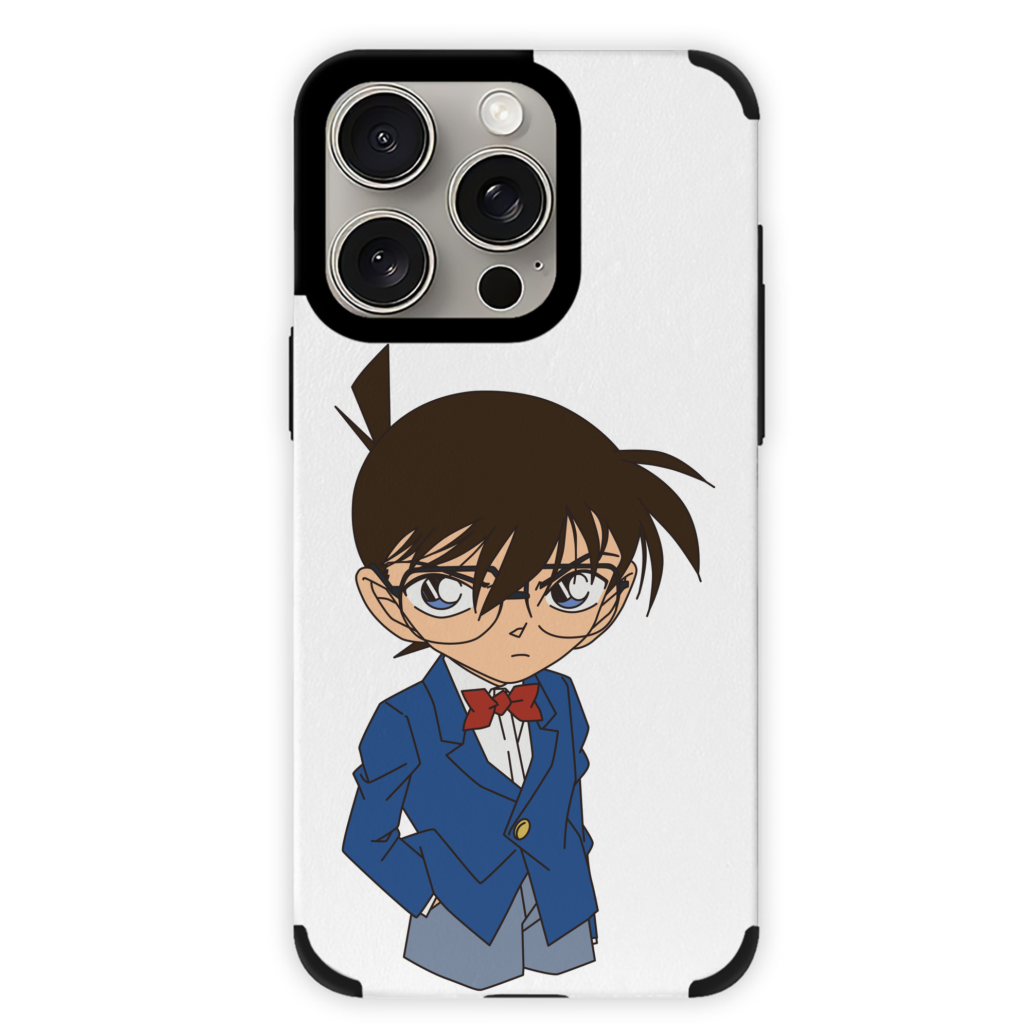 （画像用） 名探偵コナン 江戸川 コナン Detective Conan Conan Edogawa 【iPhone15ProMax対応】 PUレザー スマホケース 耐衝撃＆黄変防止