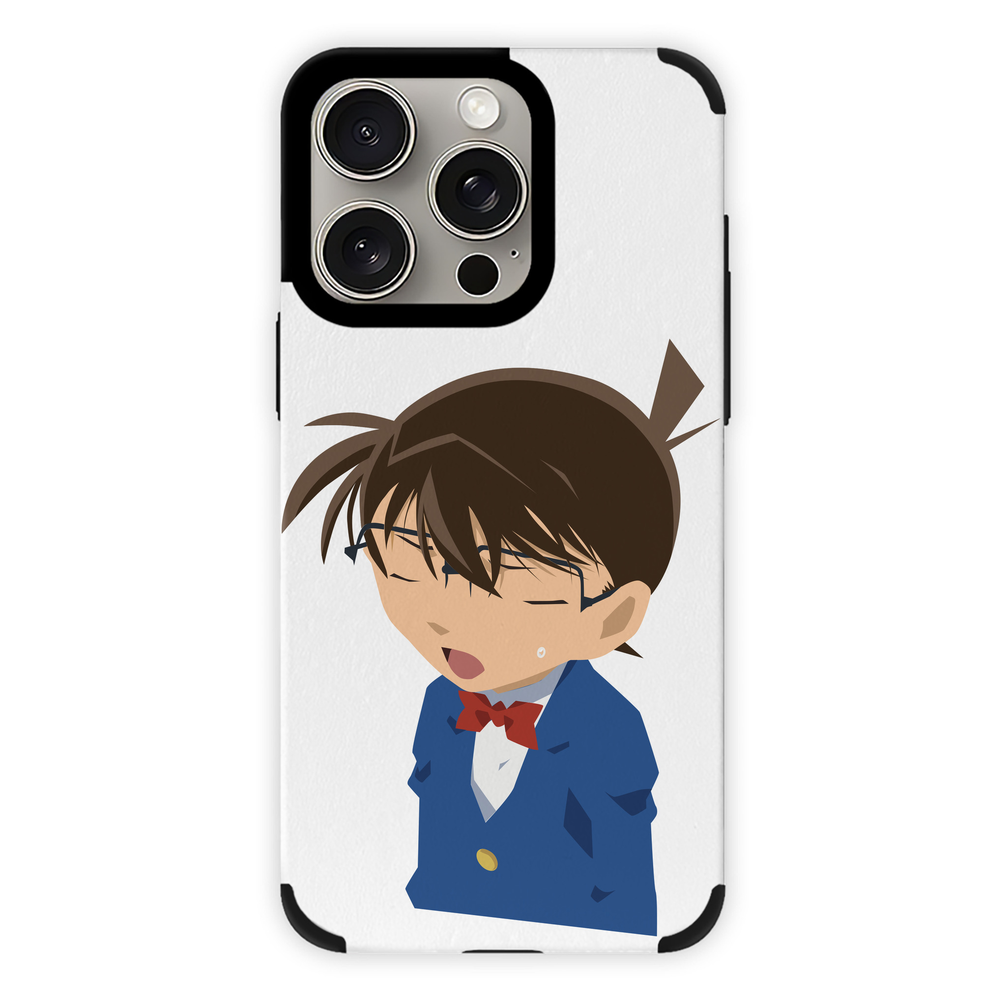 （画像用） 名探偵コナン 江戸川 コナン Detective Conan Conan Edogawa 【iPhone15ProMax対応】 PUレザー スマホケース 耐衝撃＆黄変防止
