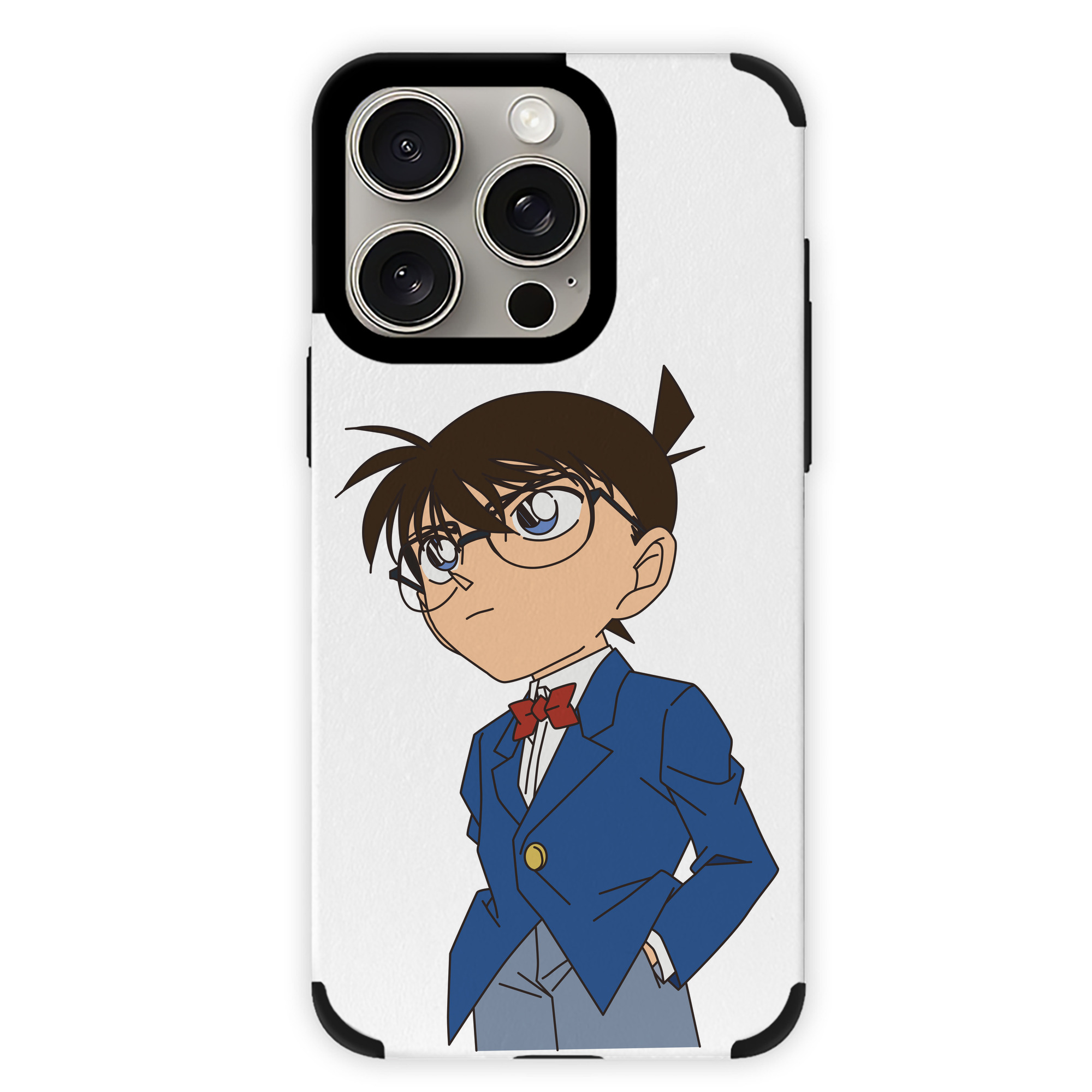 （画像用） 名探偵コナン 江戸川 コナン Detective Conan Conan Edogawa 【iPhone15ProMax対応】 PUレザー スマホケース 耐衝撃＆黄変防止