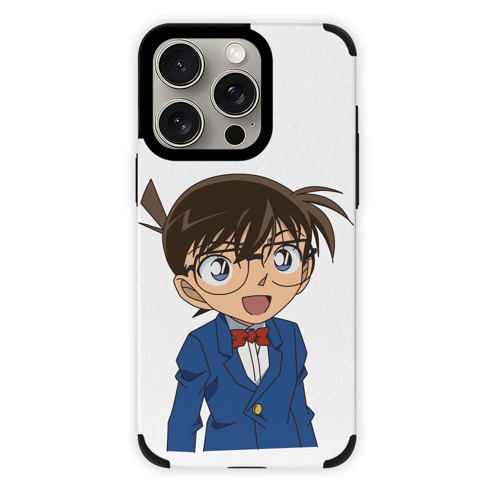 （画像用） 名探偵コナン 江戸川 コナン Detective Conan Conan Edogawa 【iPhone15ProMax対応】 PUレザー スマホケース 耐衝撃＆黄変防止