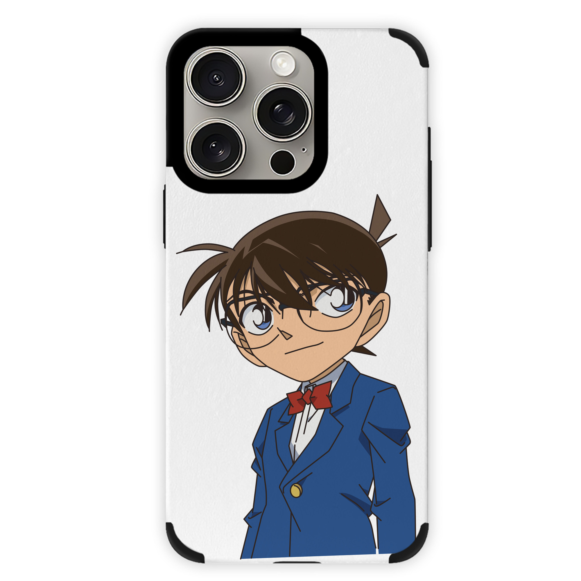 （画像用） 名探偵コナン 江戸川 コナン Detective Conan Conan Edogawa 【iPhone15ProMax対応】 PUレザー スマホケース 耐衝撃＆黄変防止