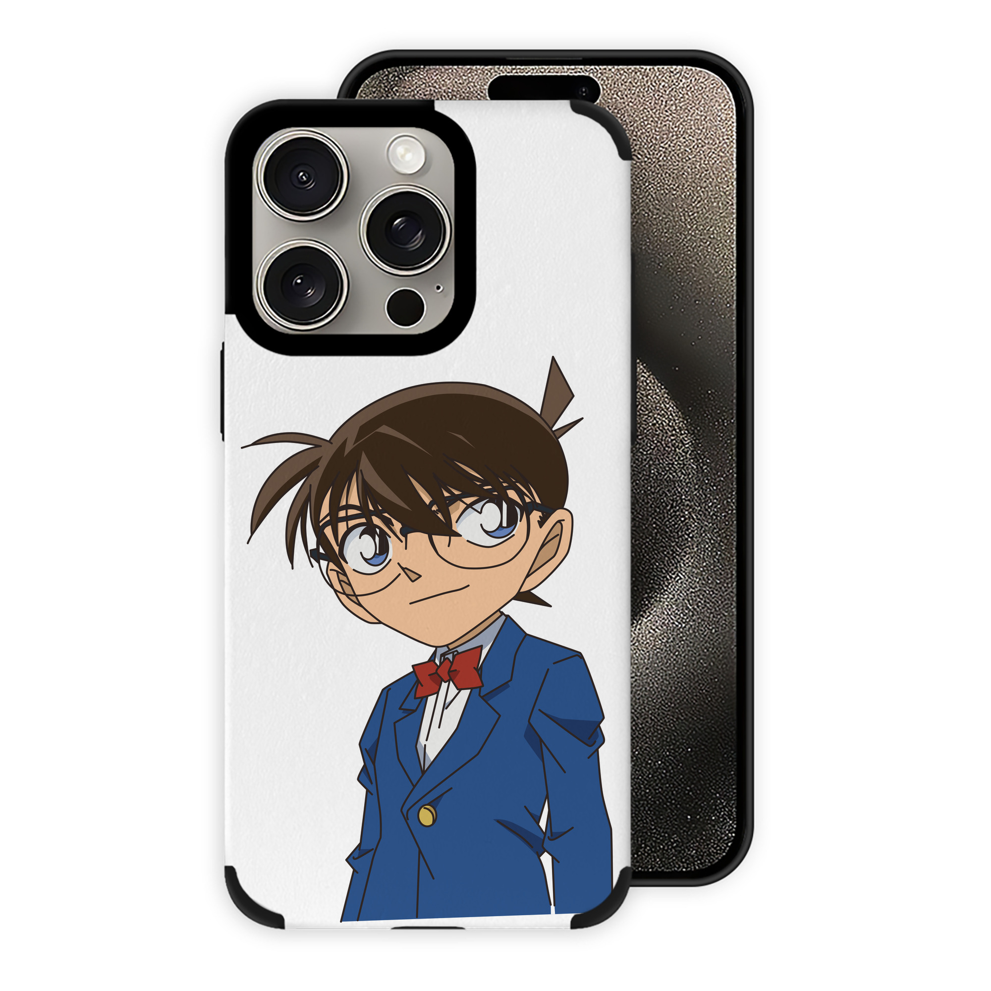 （画像用） 名探偵コナン 江戸川 コナン Detective Conan Conan Edogawa 【iPhone15ProMax対応】 PUレザー スマホケース 耐衝撃＆黄変防止
