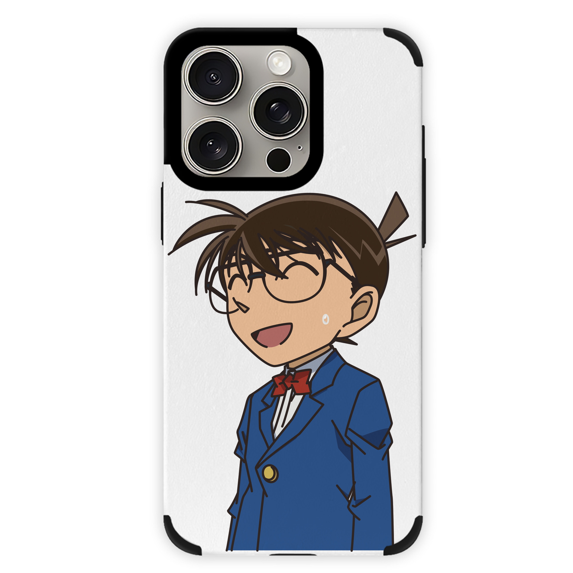 （画像用） 名探偵コナン 江戸川 コナン Detective Conan Conan Edogawa 【iPhone15ProMax対応】 PUレザー スマホケース 耐衝撃＆黄変防止