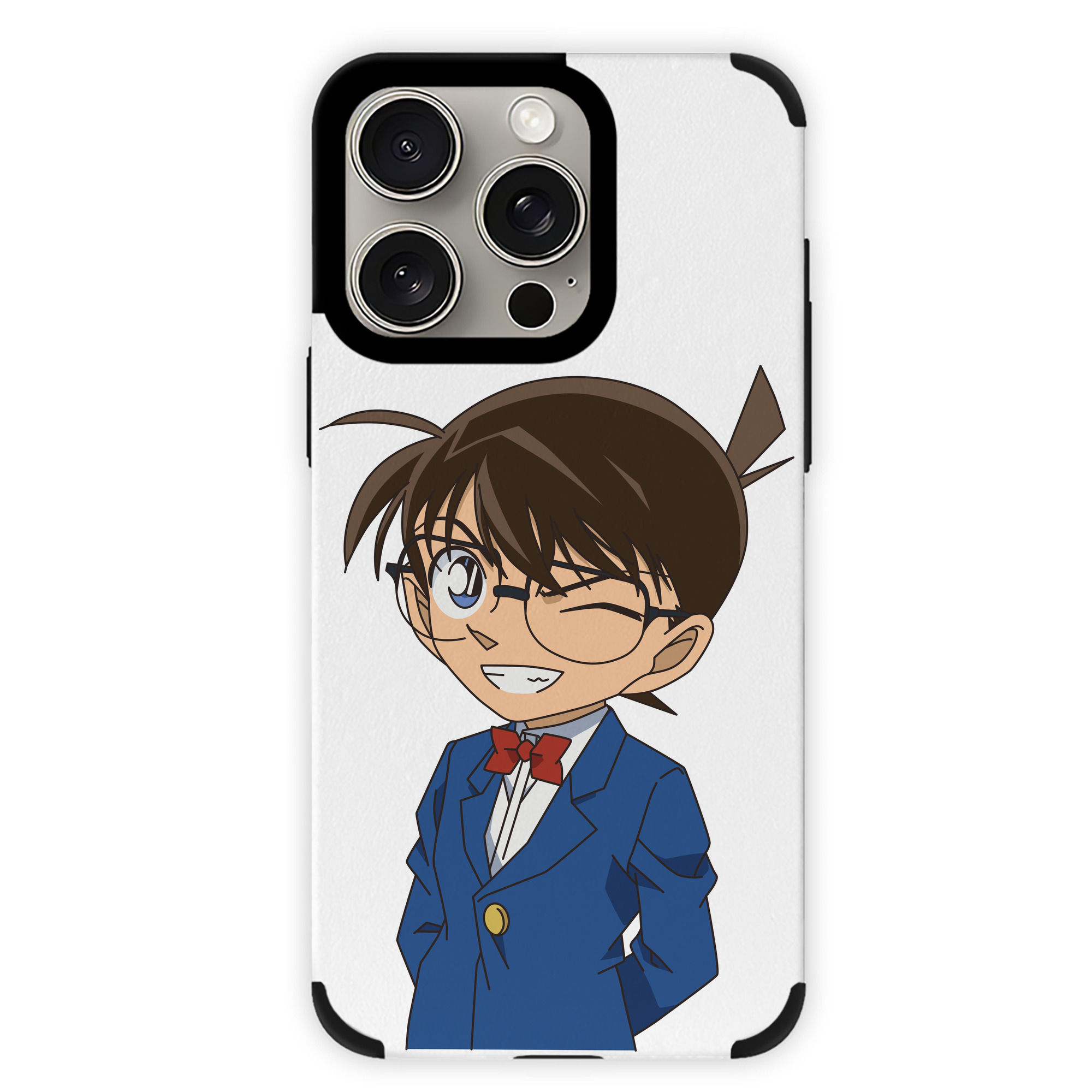 （画像用） 名探偵コナン 江戸川 コナン Detective Conan Conan Edogawa 【iPhone15ProMax対応】 PUレザー スマホケース 耐衝撃＆黄変防止