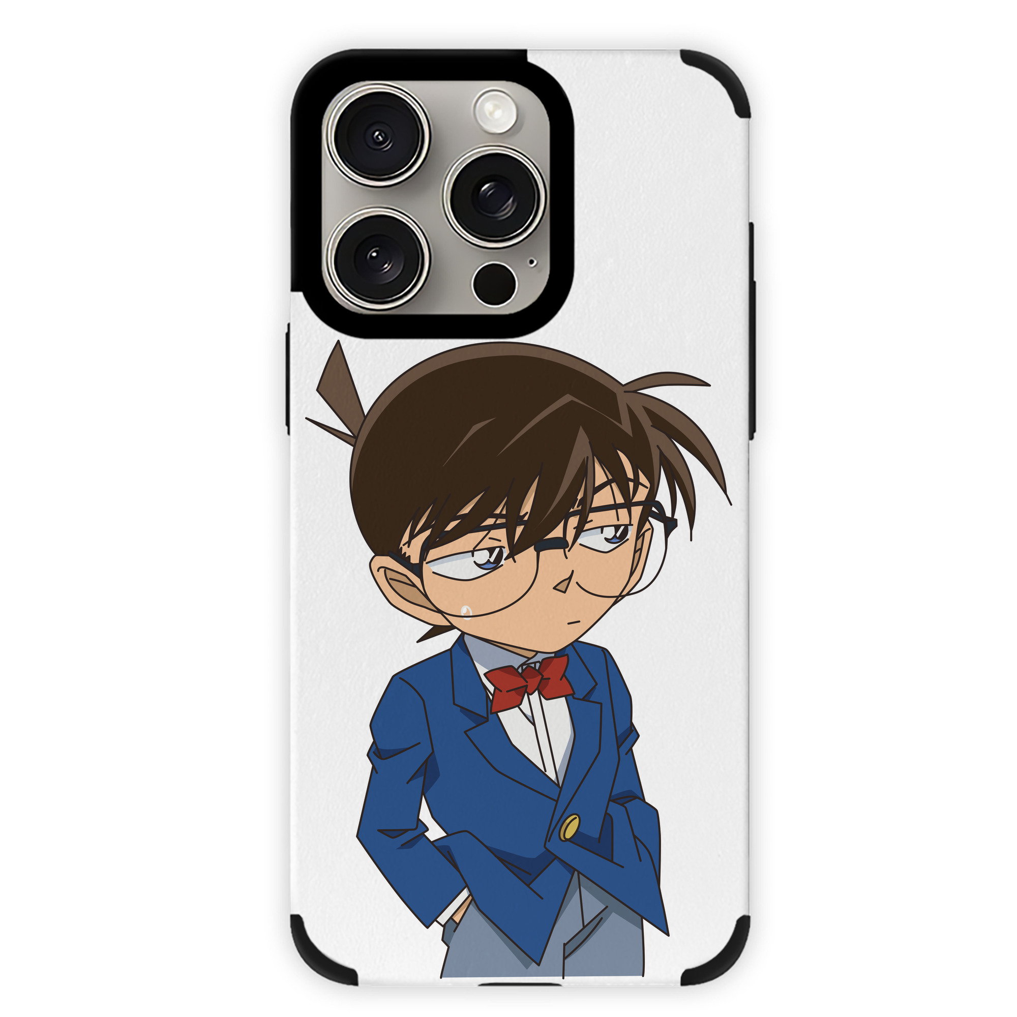 （画像用） 名探偵コナン 江戸川 コナン Detective Conan Conan Edogawa 【iPhone15ProMax対応】 PUレザー スマホケース 耐衝撃＆黄変防止
