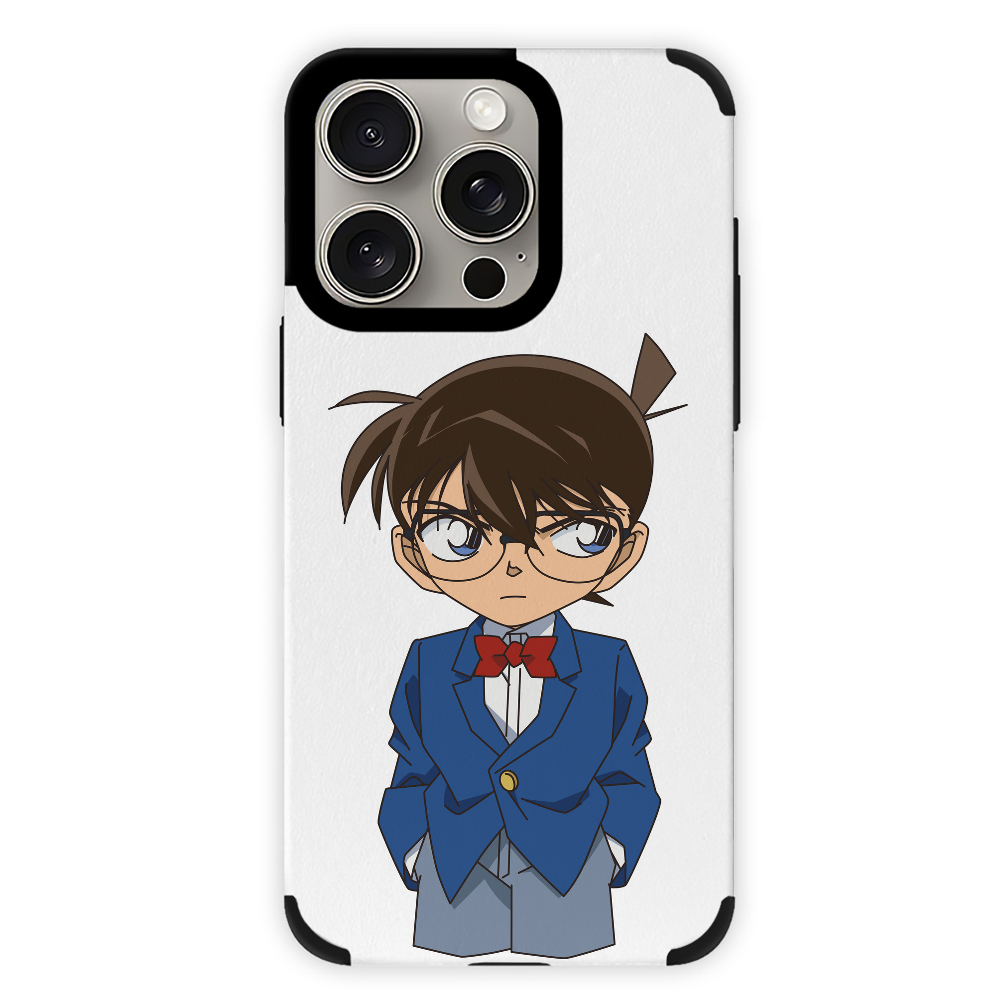 （画像用） 名探偵コナン 江戸川 コナン Detective Conan Conan Edogawa 【iPhone15ProMax対応】 PUレザー スマホケース 耐衝撃＆黄変防止