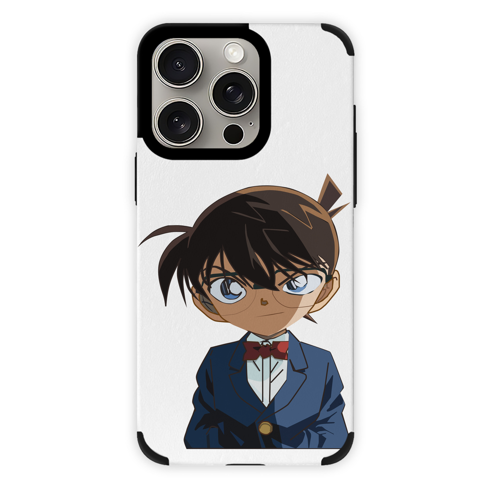 （画像用） 名探偵コナン 江戸川 コナン Detective Conan Conan Edogawa 【iPhone15ProMax対応】 PUレザー スマホケース 耐衝撃＆黄変防止