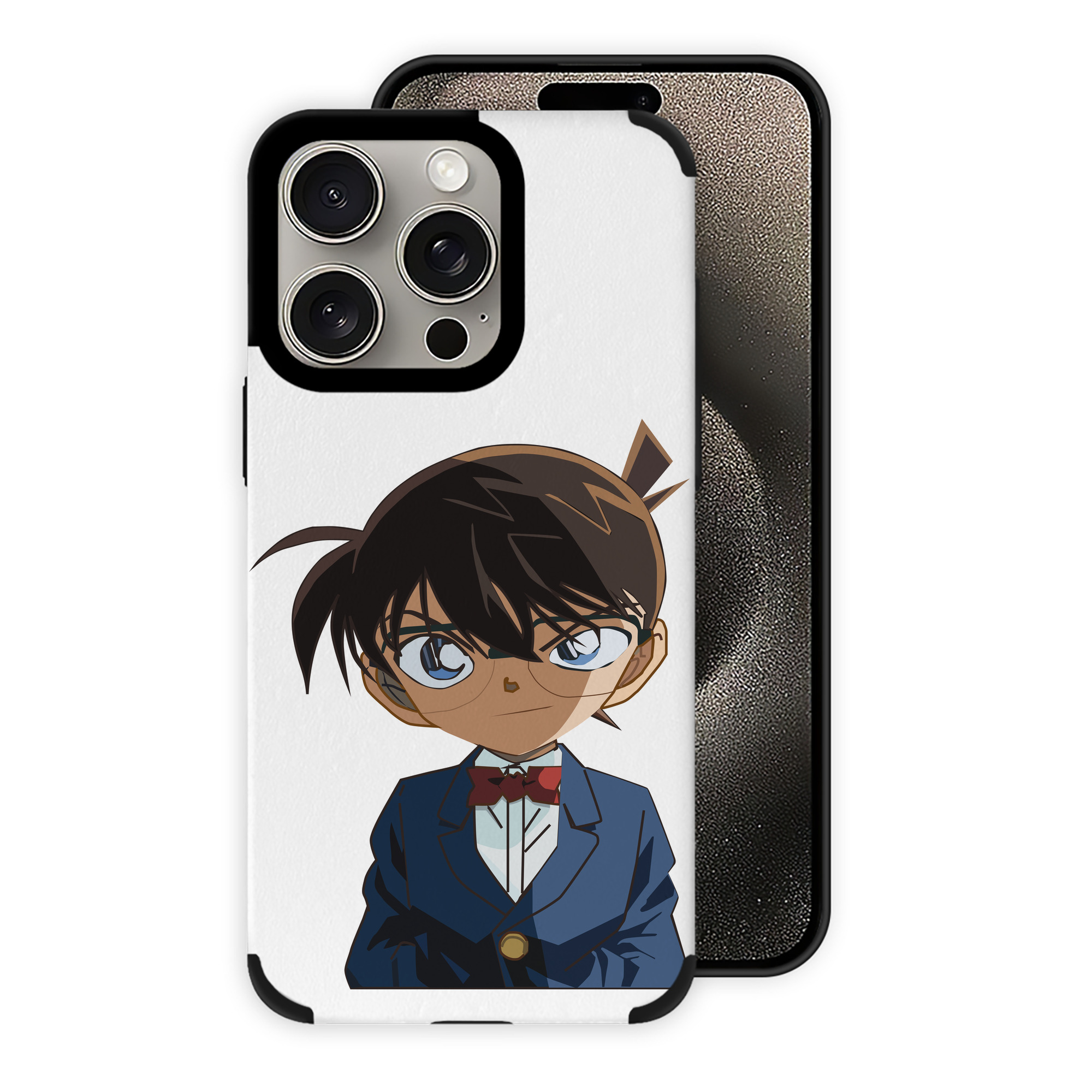 （画像用） 名探偵コナン 江戸川 コナン Detective Conan Conan Edogawa 【iPhone15ProMax対応】 PUレザー スマホケース 耐衝撃＆黄変防止
