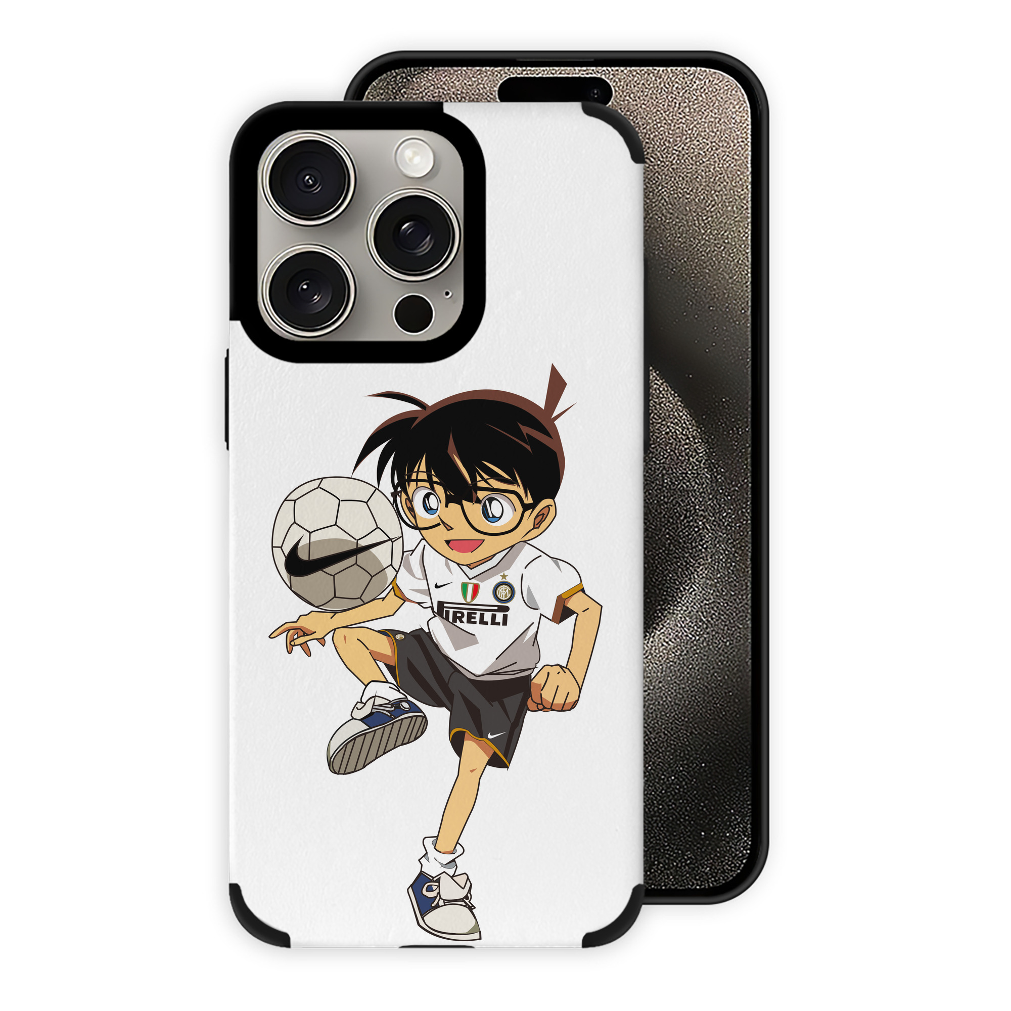 （画像用） 名探偵コナン 江戸川 コナン Detective Conan Conan Edogawa 【iPhone15ProMax対応】 PUレザー スマホケース 耐衝撃＆黄変防止