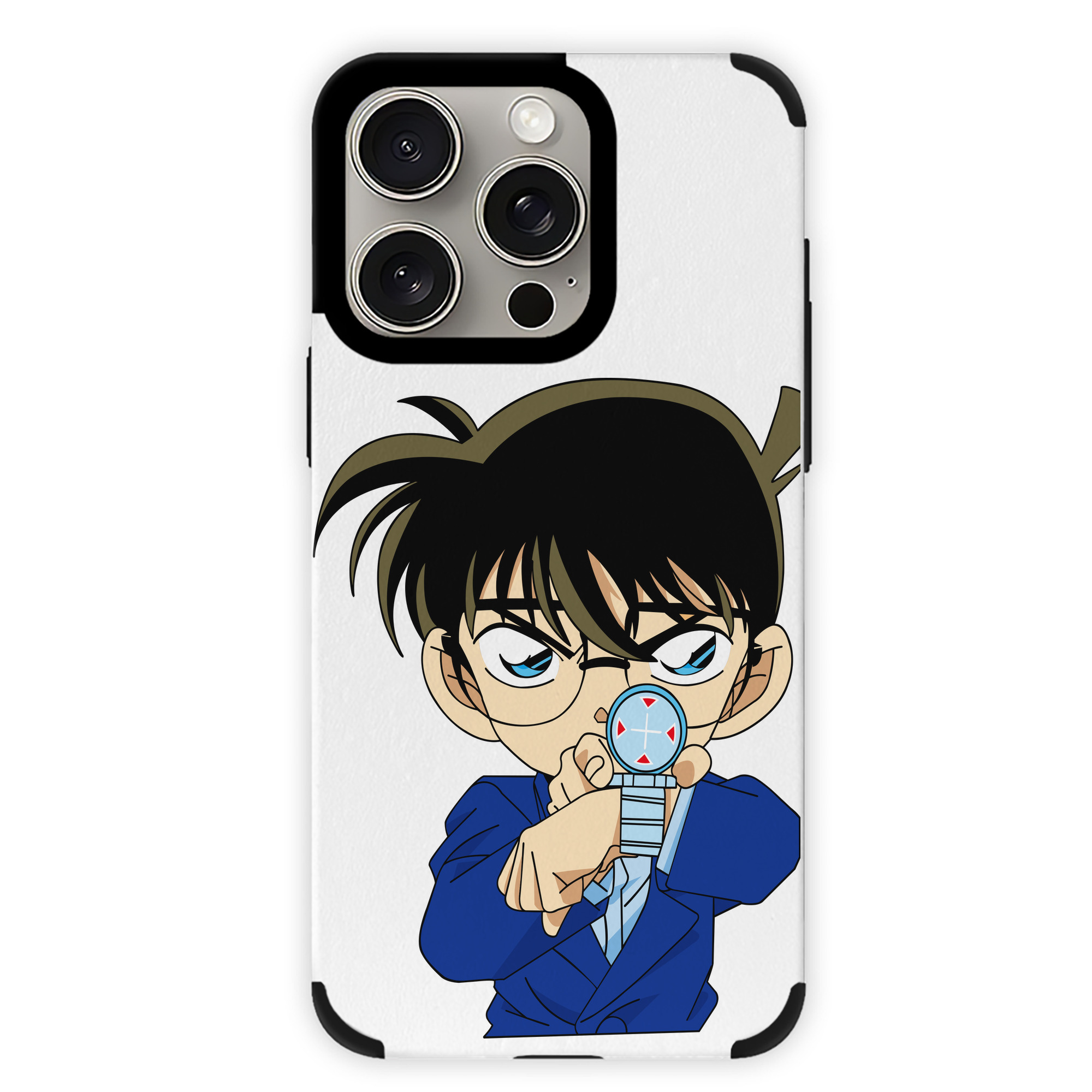 （画像用） 名探偵コナン 江戸川 コナン Detective Conan Conan Edogawa 【iPhone15ProMax対応】 PUレザー スマホケース 耐衝撃＆黄変防止
