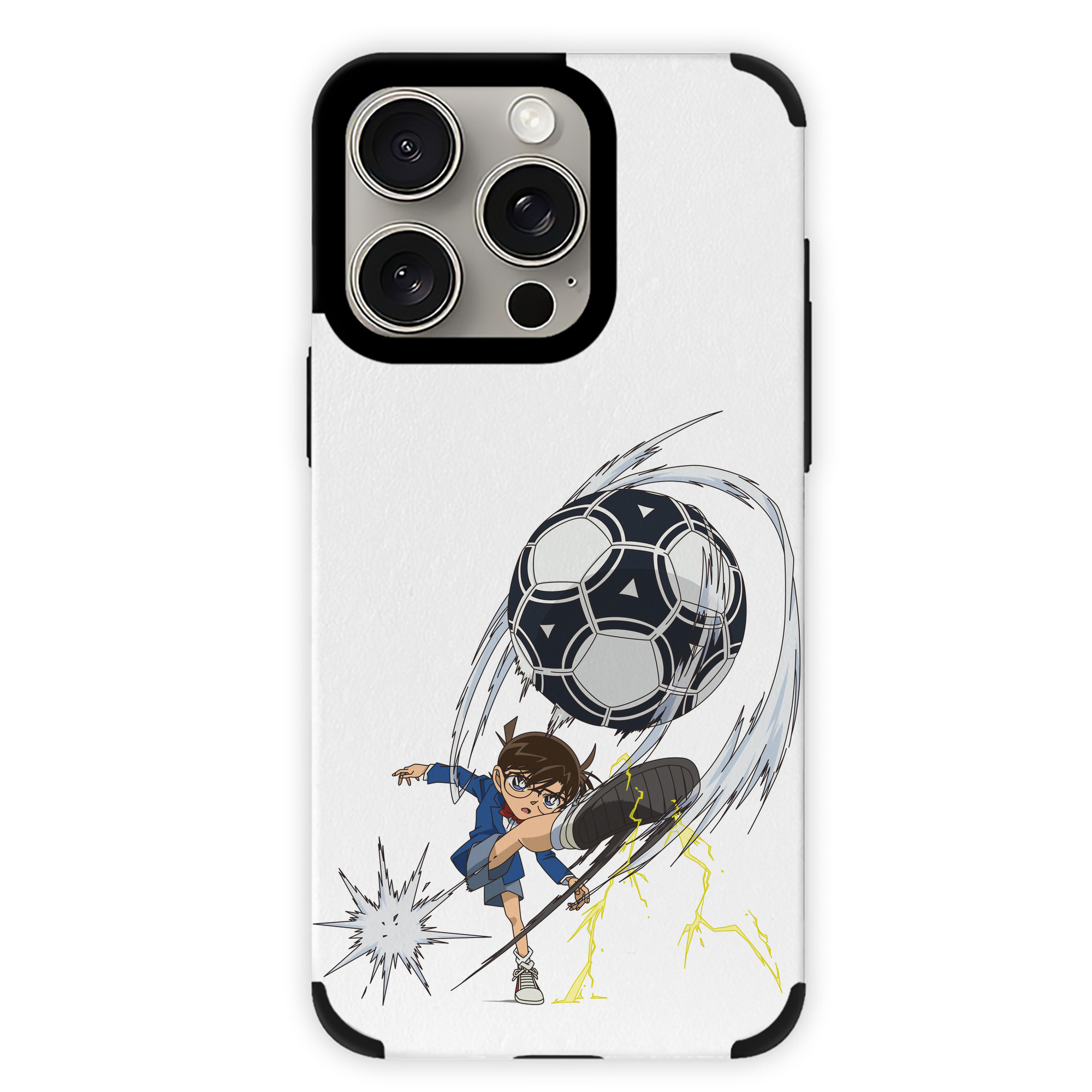 （画像用） 名探偵コナン 江戸川 コナン Detective Conan Conan Edogawa 【iPhone15ProMax対応】 PUレザー スマホケース 耐衝撃＆黄変防止