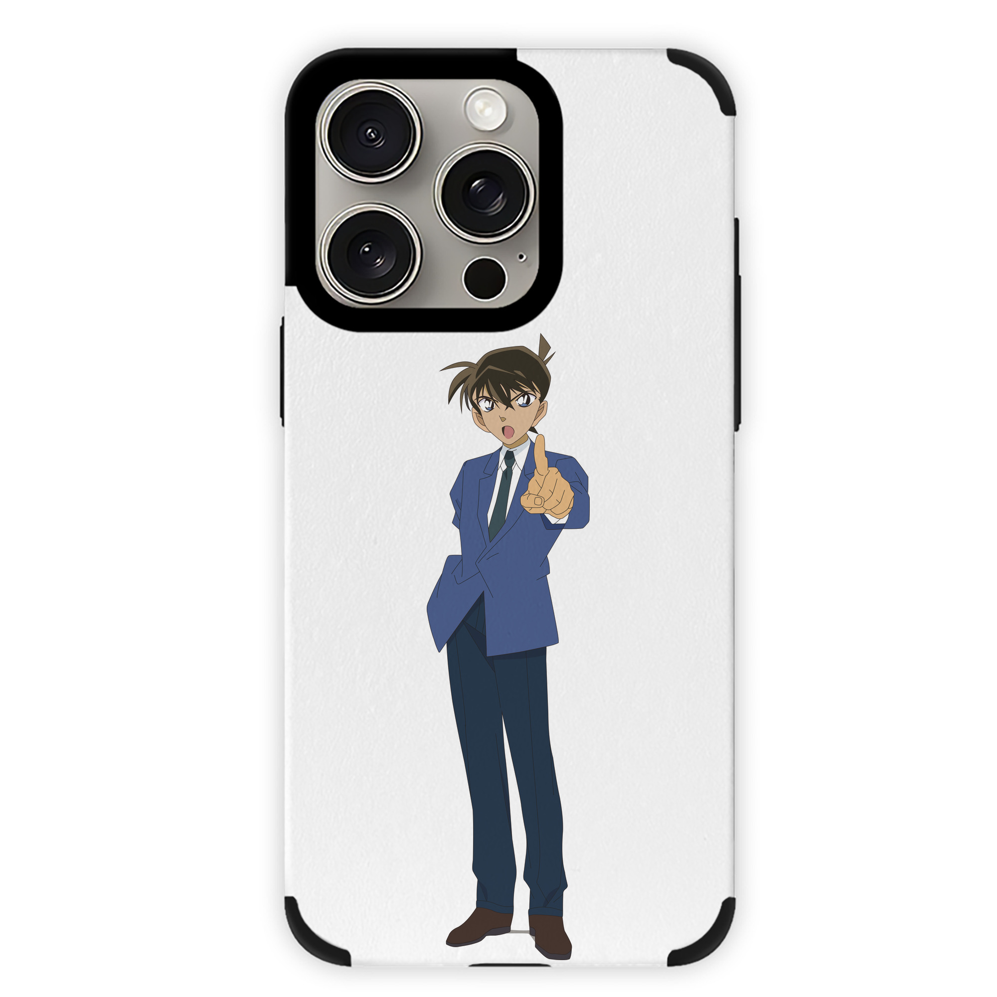 （画像用） 名探偵コナン 江戸川 コナン Detective Conan Conan Edogawa 【iPhone15ProMax対応】 PUレザー スマホケース 耐衝撃＆黄変防止