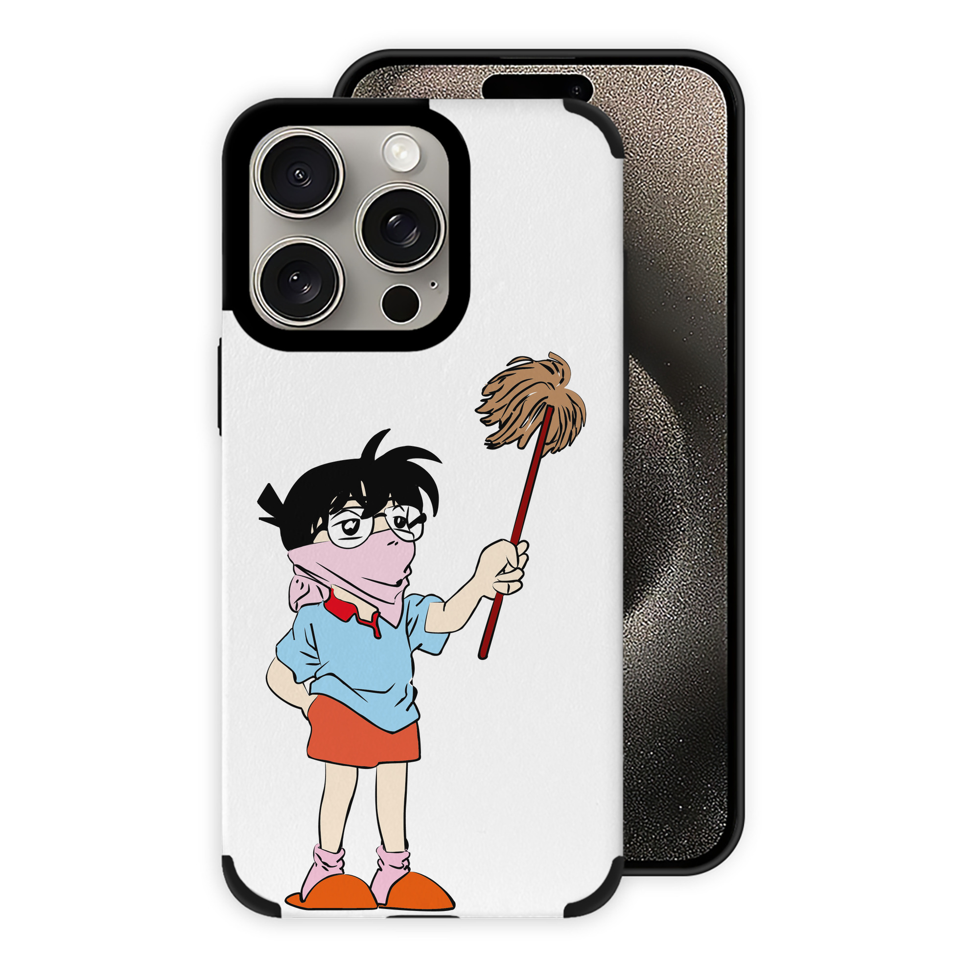（画像用） 名探偵コナン 江戸川 コナン Detective Conan Conan Edogawa 【iPhone15ProMax対応】 PUレザー スマホケース 耐衝撃＆黄変防止