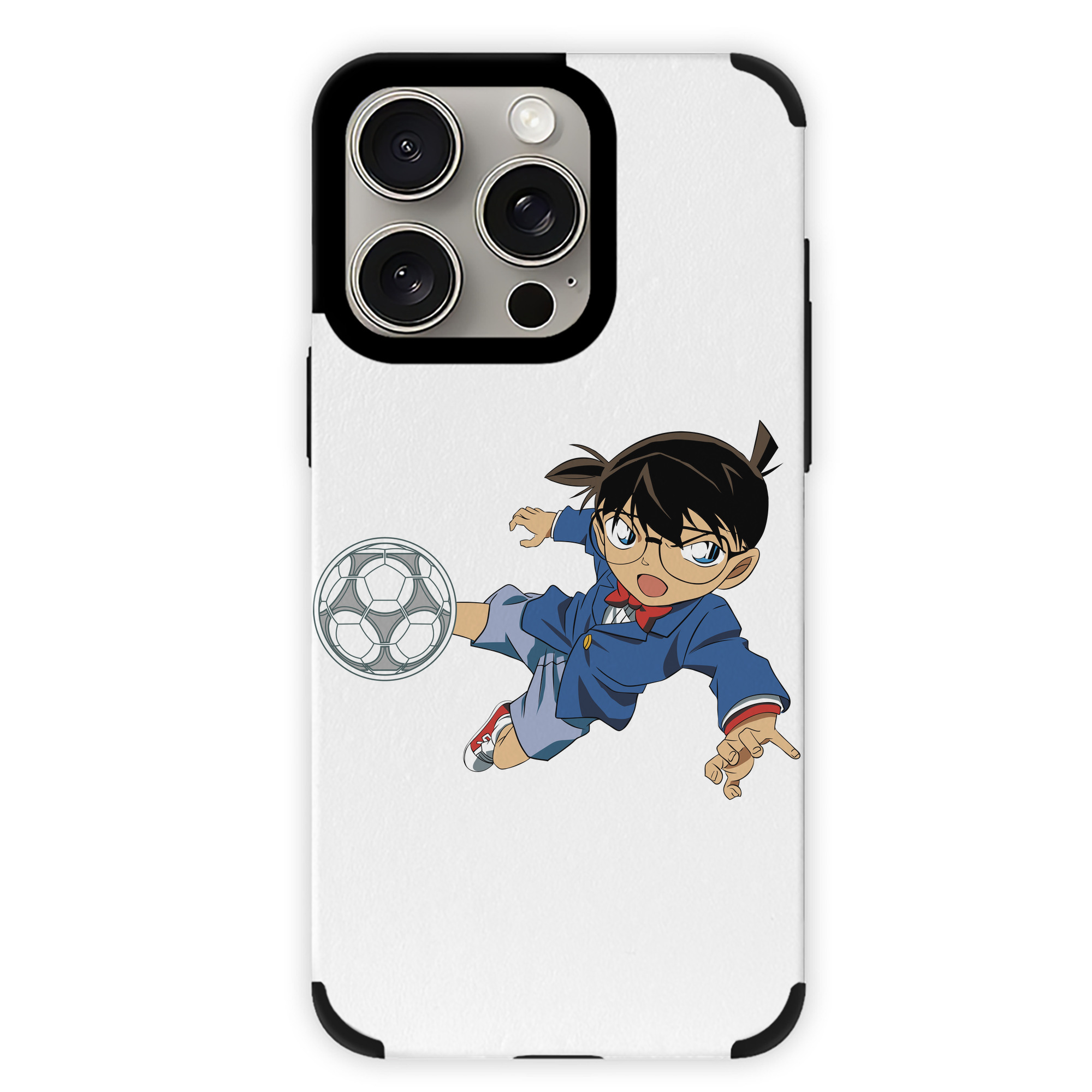 （画像用） 名探偵コナン 江戸川 コナン Detective Conan Conan Edogawa 【iPhone15ProMax対応】 PUレザー スマホケース 耐衝撃＆黄変防止
