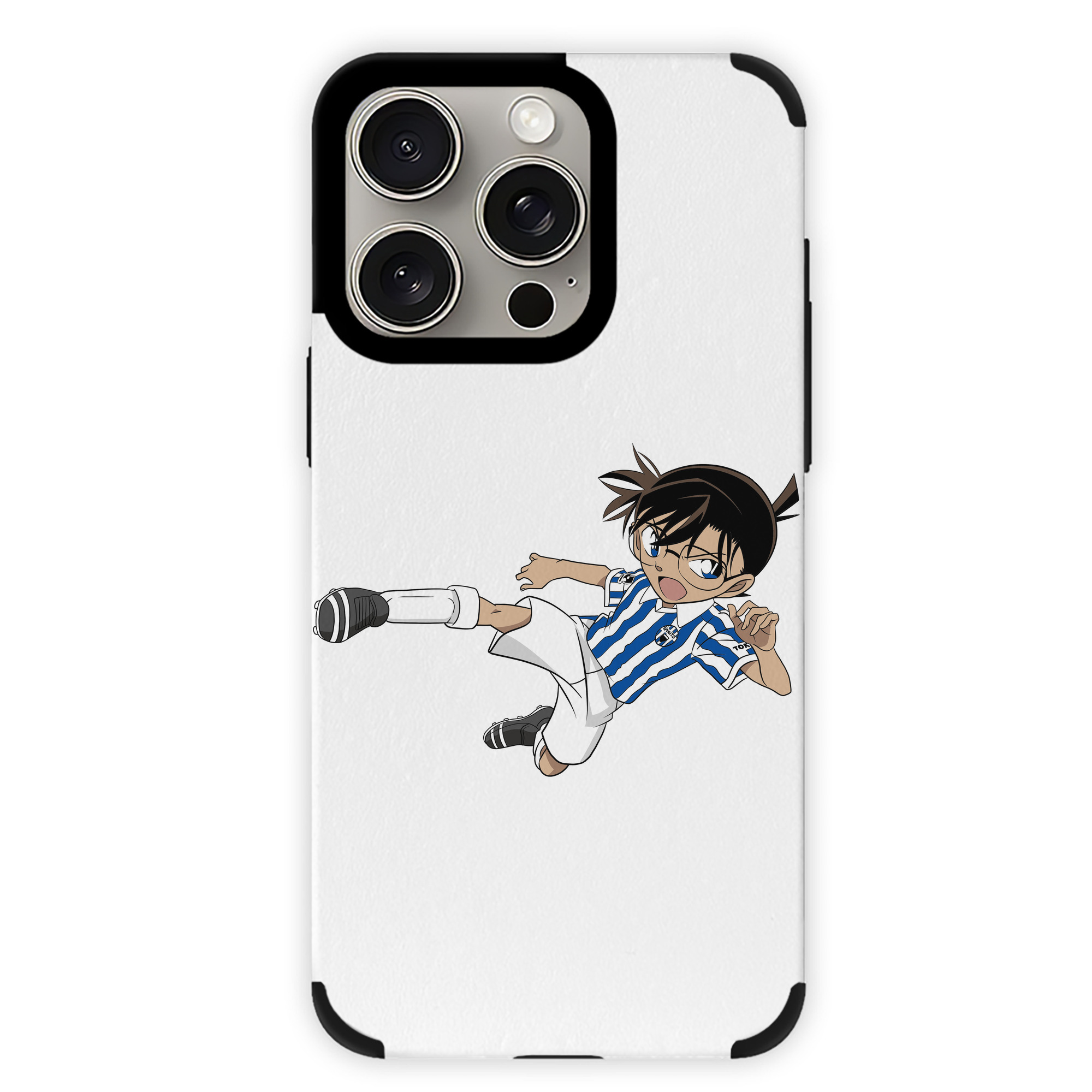 （画像用） 名探偵コナン 江戸川 コナン Detective Conan Conan Edogawa 【iPhone15ProMax対応】 PUレザー スマホケース 耐衝撃＆黄変防止