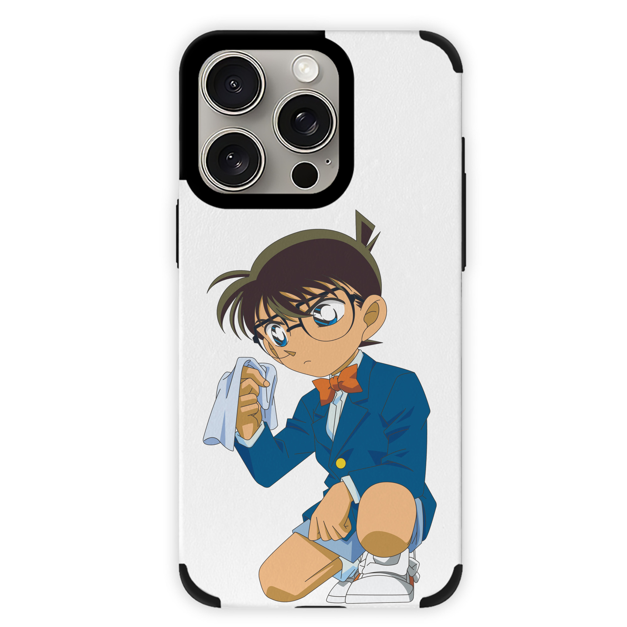 （画像用） 名探偵コナン 江戸川 コナン Detective Conan Conan Edogawa 【iPhone15ProMax対応】 PUレザー スマホケース 耐衝撃＆黄変防止