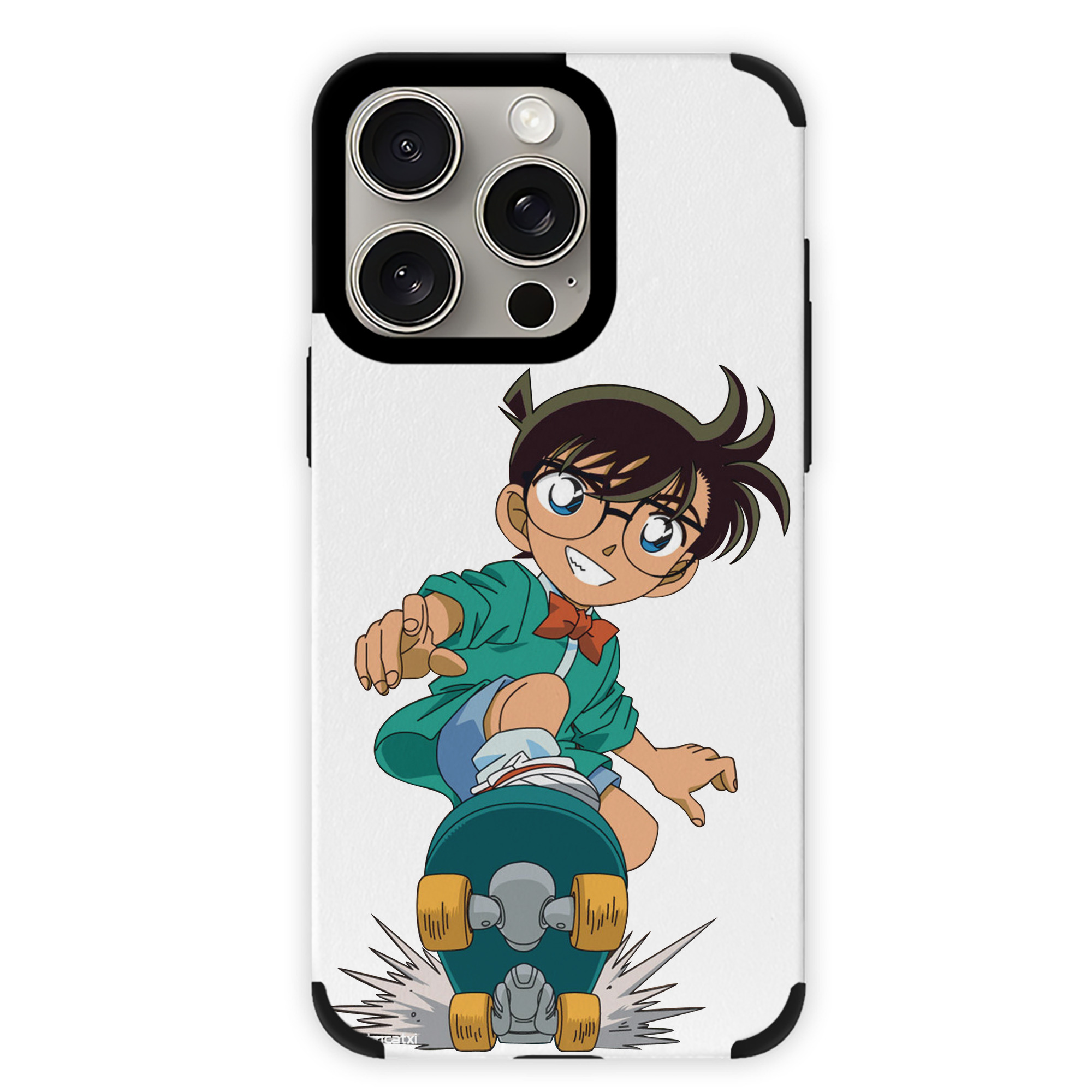 （画像用） 名探偵コナン 江戸川 コナン Detective Conan Conan Edogawa 【iPhone15ProMax対応】 PUレザー スマホケース 耐衝撃＆黄変防止