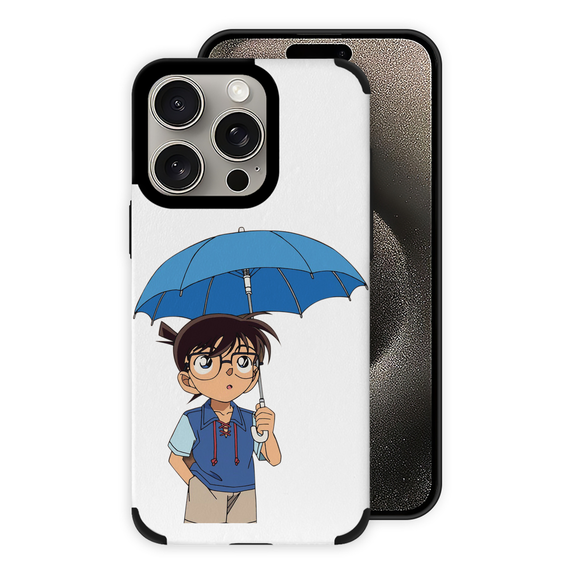 （画像用） 名探偵コナン 江戸川 コナン Detective Conan Conan Edogawa 【iPhone15ProMax対応】 PUレザー スマホケース 耐衝撃＆黄変防止