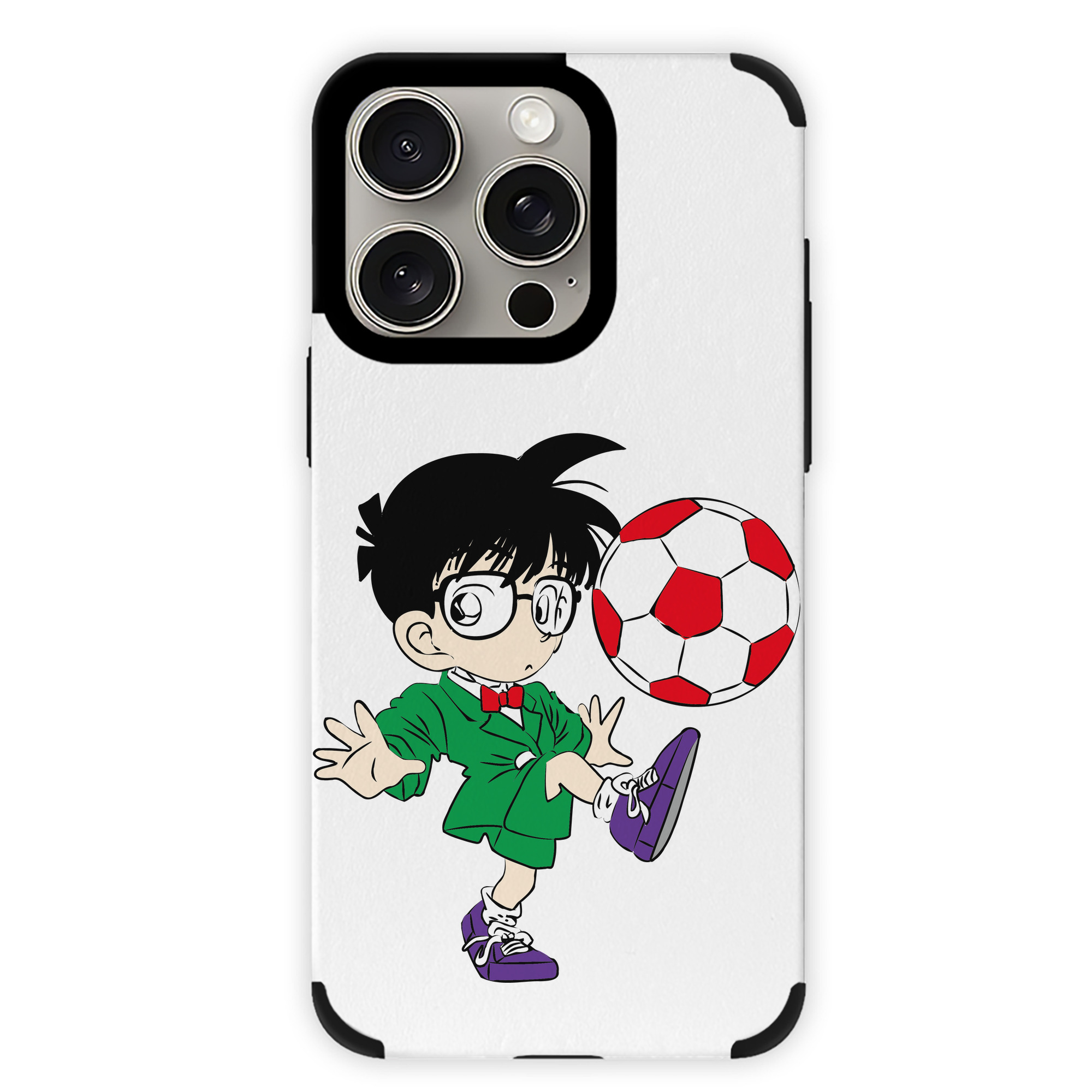 （画像用） 名探偵コナン 江戸川 コナン Detective Conan Conan Edogawa 【iPhone15ProMax対応】 PUレザー スマホケース 耐衝撃＆黄変防止