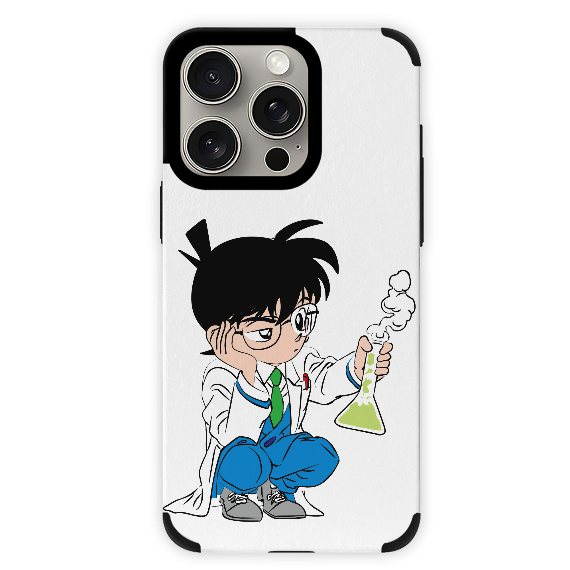 （画像用） 名探偵コナン 江戸川 コナン Detective Conan Conan Edogawa 【iPhone15ProMax対応】 PUレザー スマホケース 耐衝撃＆黄変防止