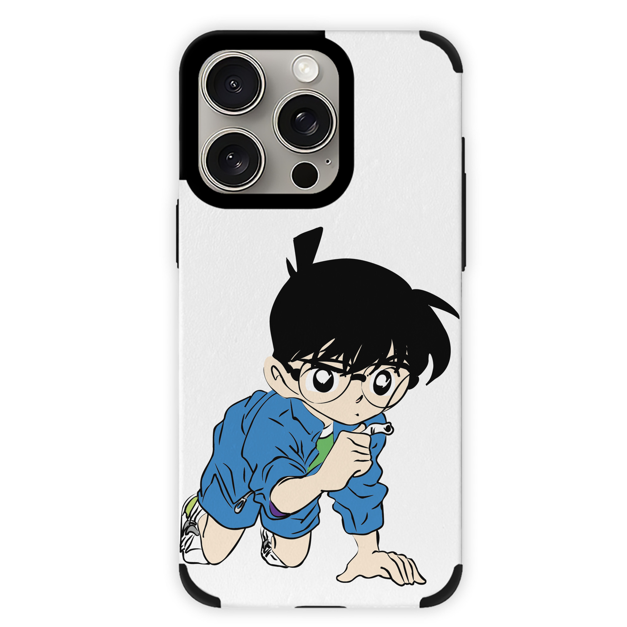 （画像用） 名探偵コナン 江戸川 コナン Detective Conan Conan Edogawa 【iPhone15ProMax対応】 PUレザー スマホケース 耐衝撃＆黄変防止