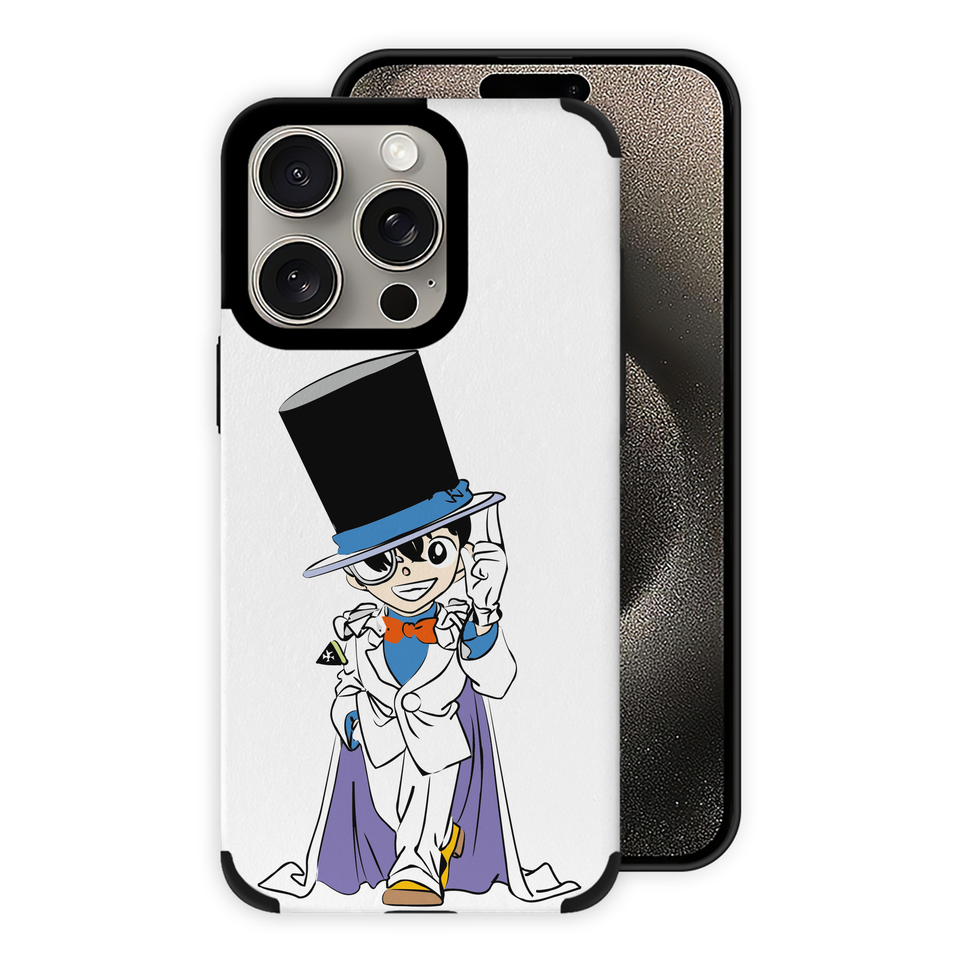 （画像用） 名探偵コナン 江戸川 コナン Detective Conan Conan Edogawa 【iPhone15ProMax対応】 PUレザー スマホケース 耐衝撃＆黄変防止