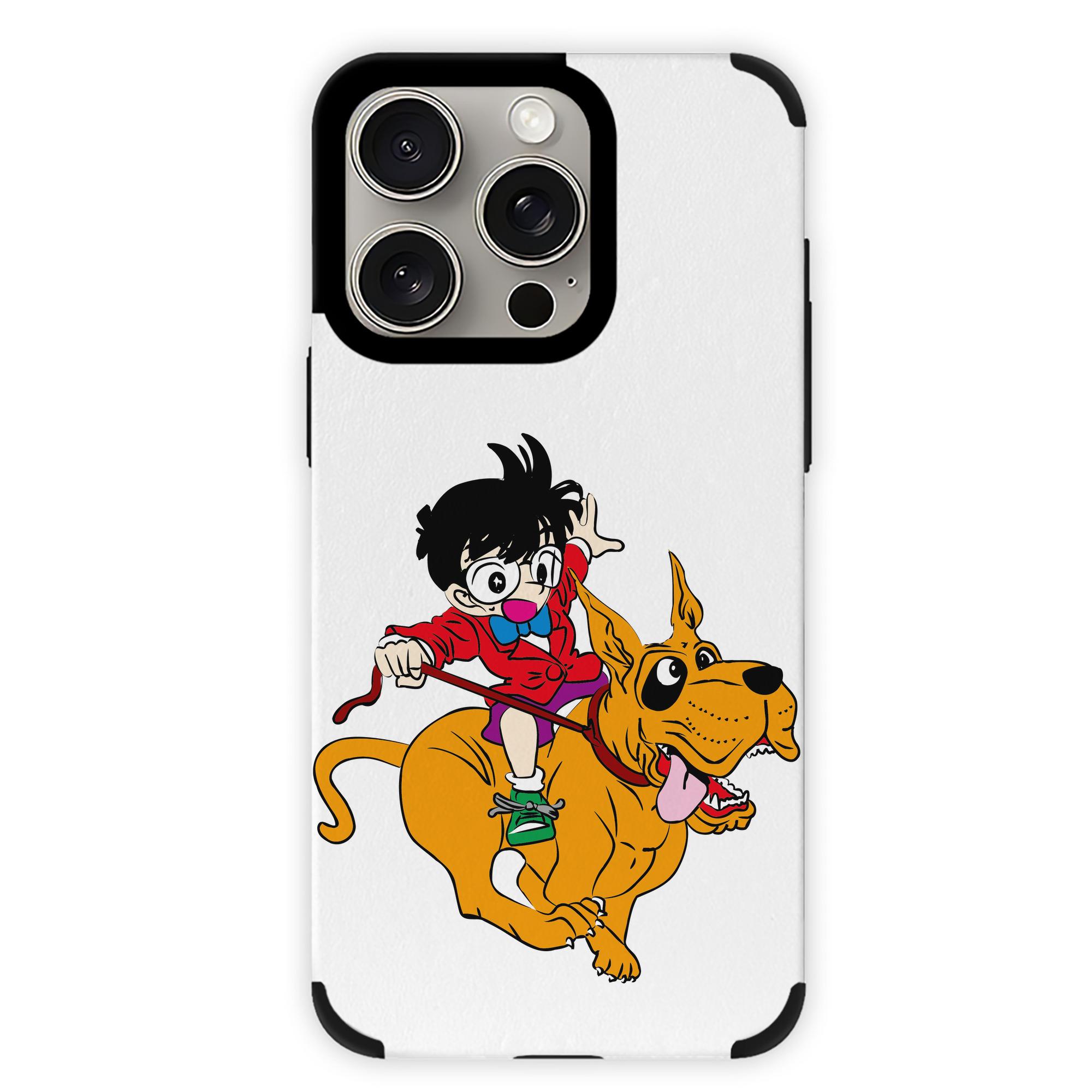 （画像用） 名探偵コナン 江戸川 コナン Detective Conan Conan Edogawa 【iPhone15ProMax対応】 PUレザー スマホケース 耐衝撃＆黄変防止