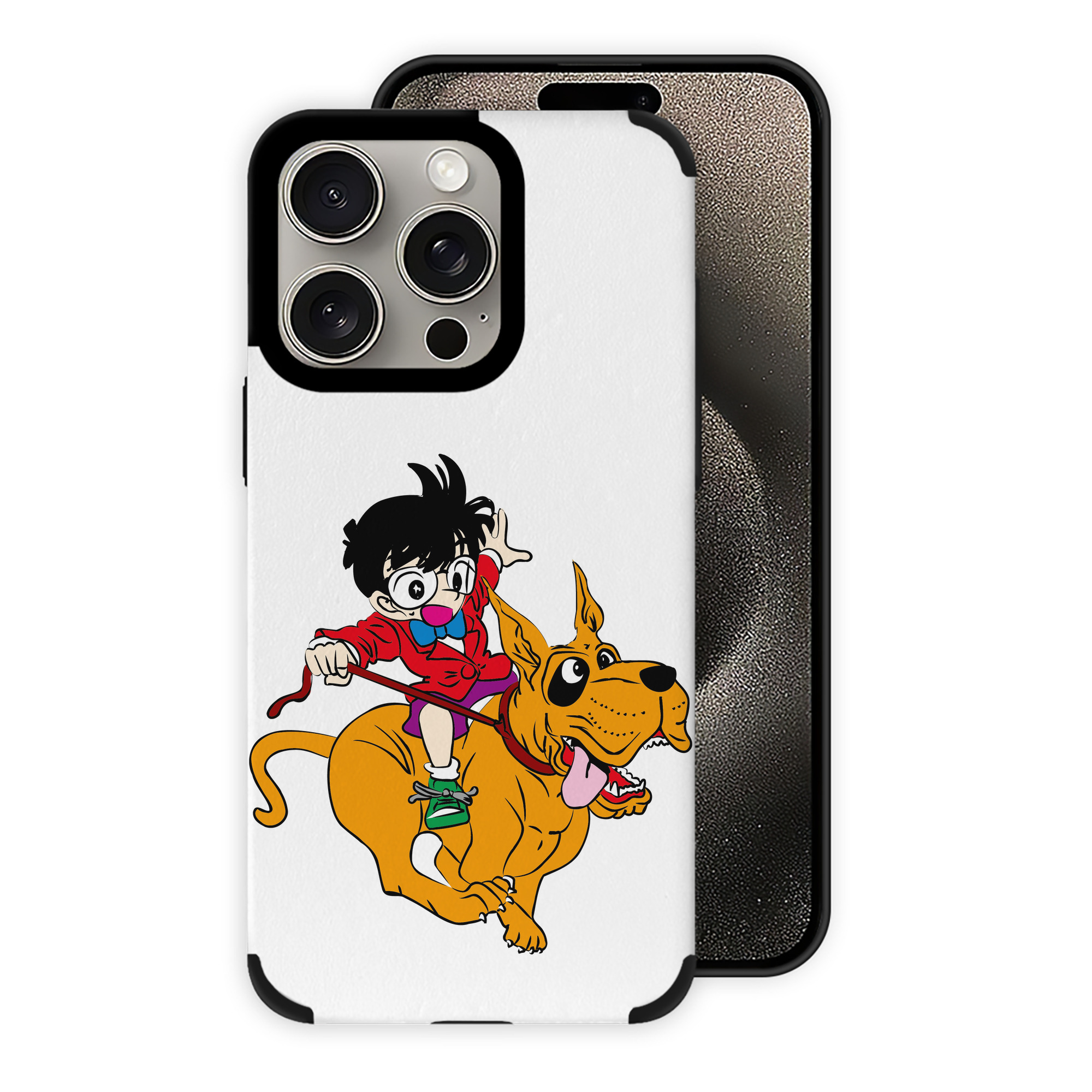 （画像用） 名探偵コナン 江戸川 コナン Detective Conan Conan Edogawa 【iPhone15ProMax対応】 PUレザー スマホケース 耐衝撃＆黄変防止