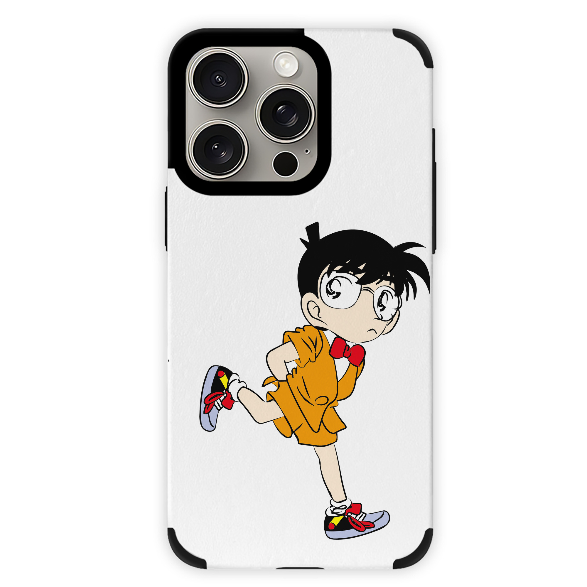 （画像用） 名探偵コナン 江戸川 コナン Detective Conan Conan Edogawa 【iPhone15ProMax対応】 PUレザー スマホケース 耐衝撃＆黄変防止
