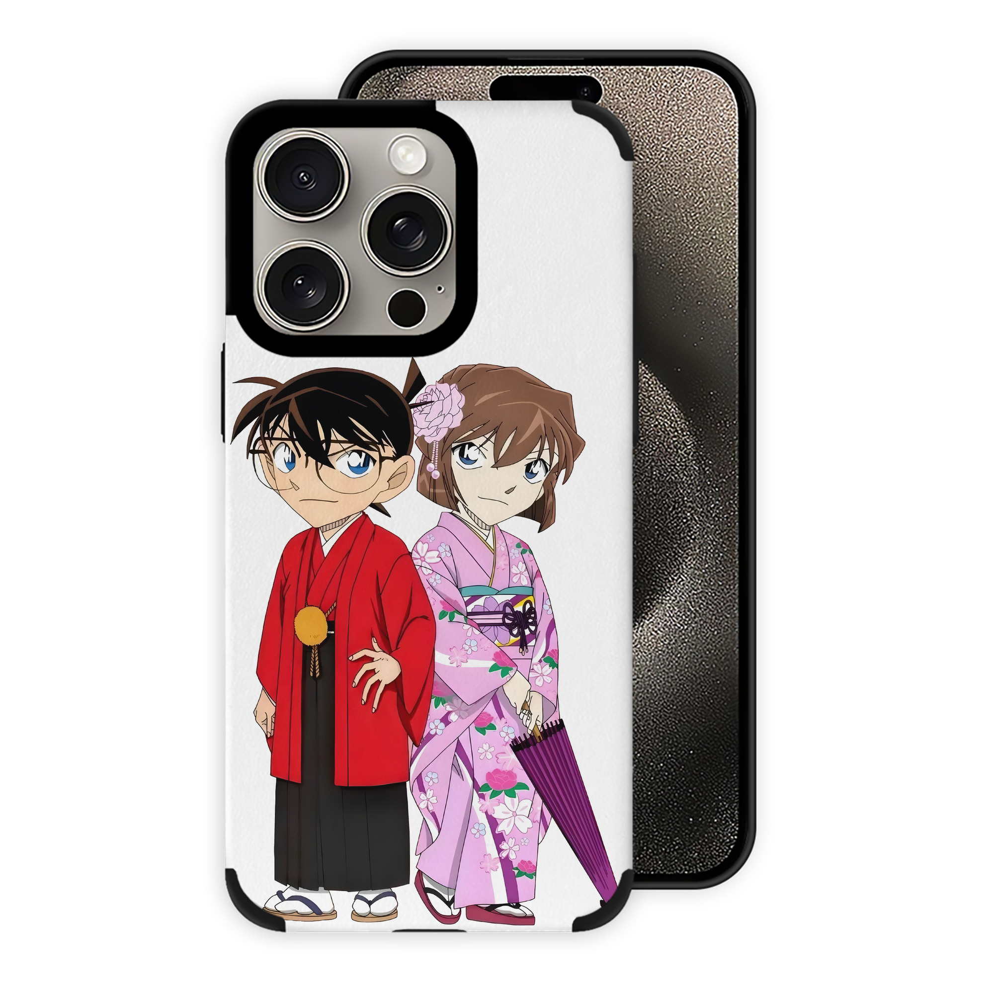 （画像用） 名探偵コナン 江戸川 コナン Detective Conan Conan Edogawa 【iPhone15ProMax対応】 PUレザー スマホケース 耐衝撃＆黄変防止